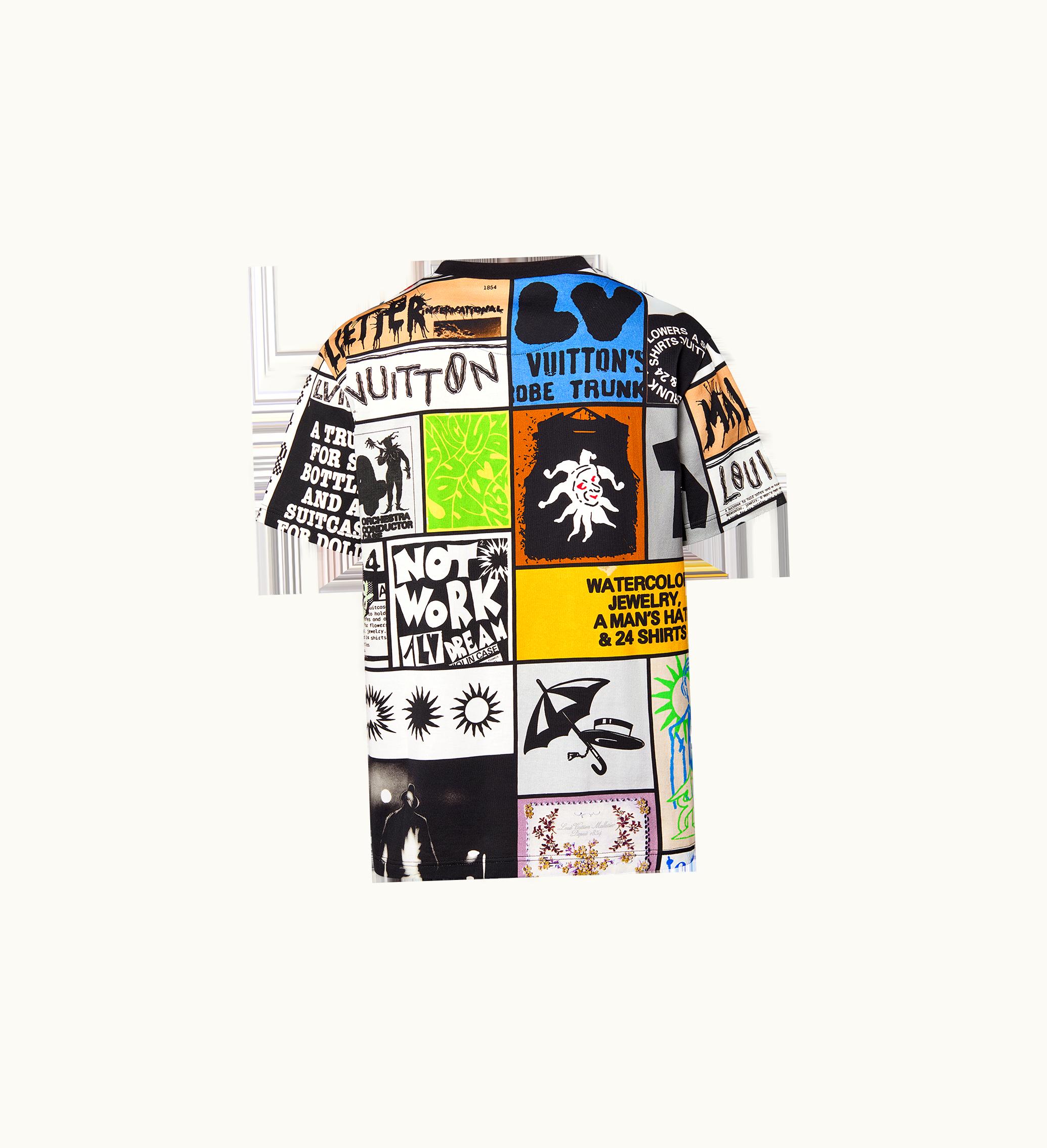 Louis Vuitton Louis Vuitton Printed Cotton T-Shirt Multicolor