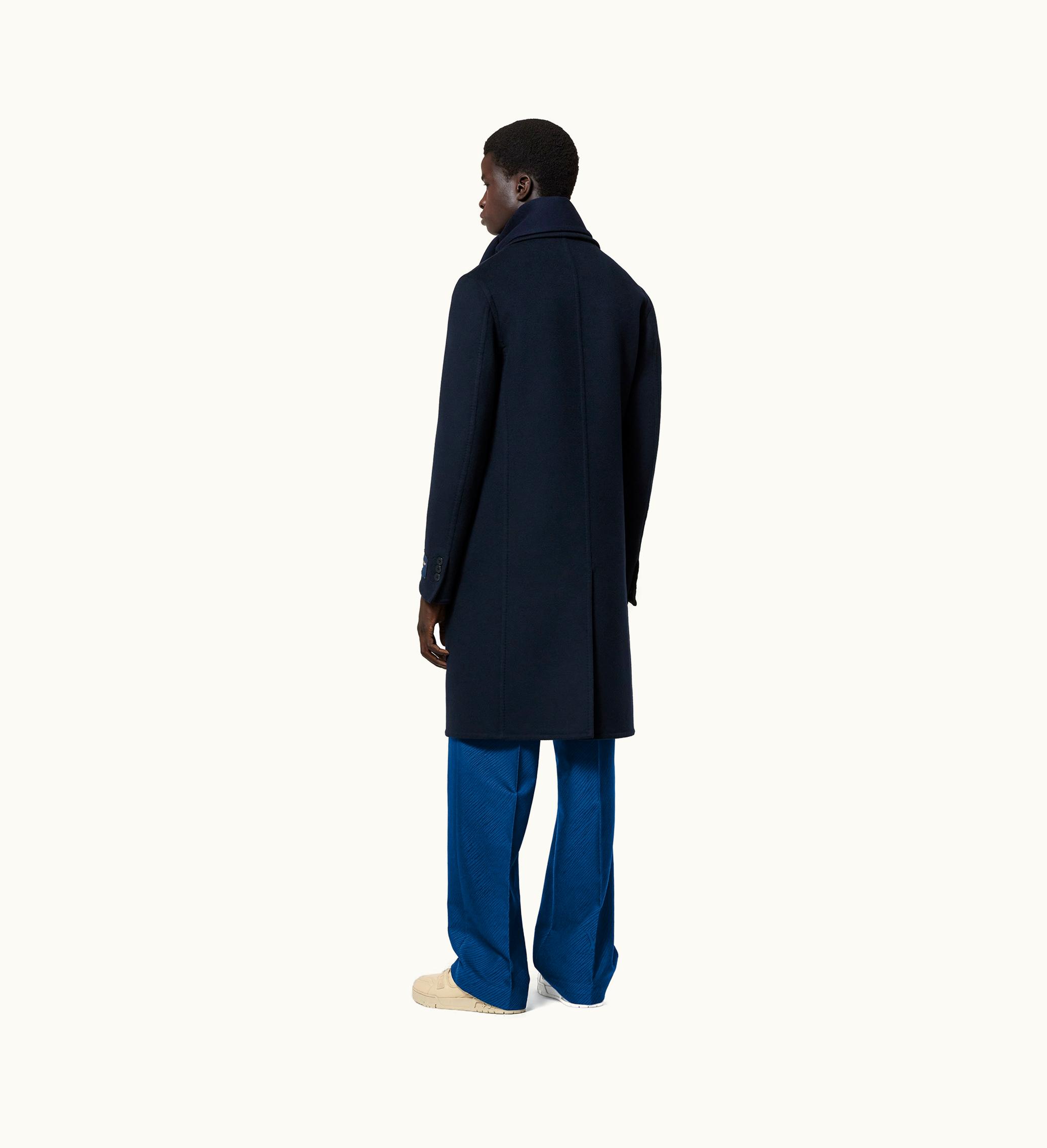 Louis Vuitton Louis Vuitton Double Face Wool Coat Blue