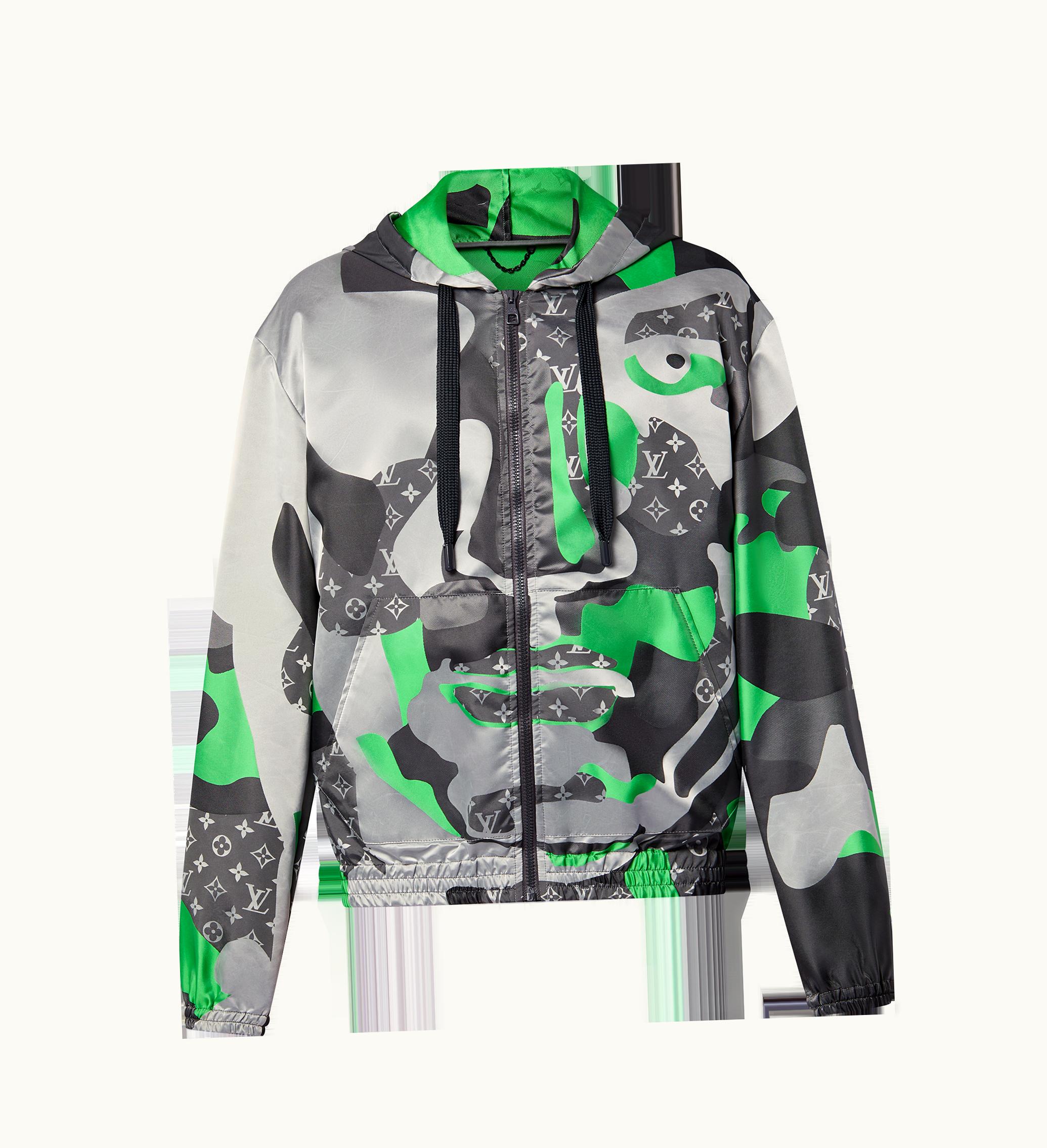 Louis Vuitton Louis Vuitton Patchworked Portrait Hooded Blouson