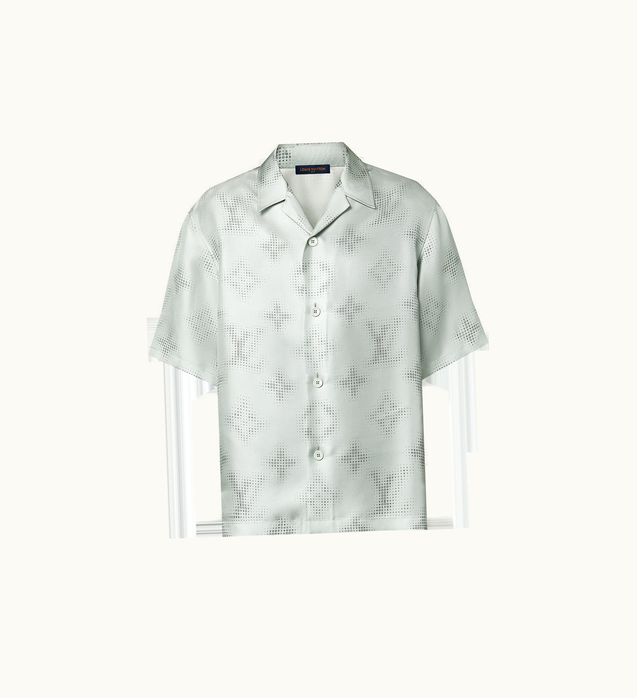 Louis Vuitton Louis Vuitton Monogram Short-Sleeved Printed Silk Shirt