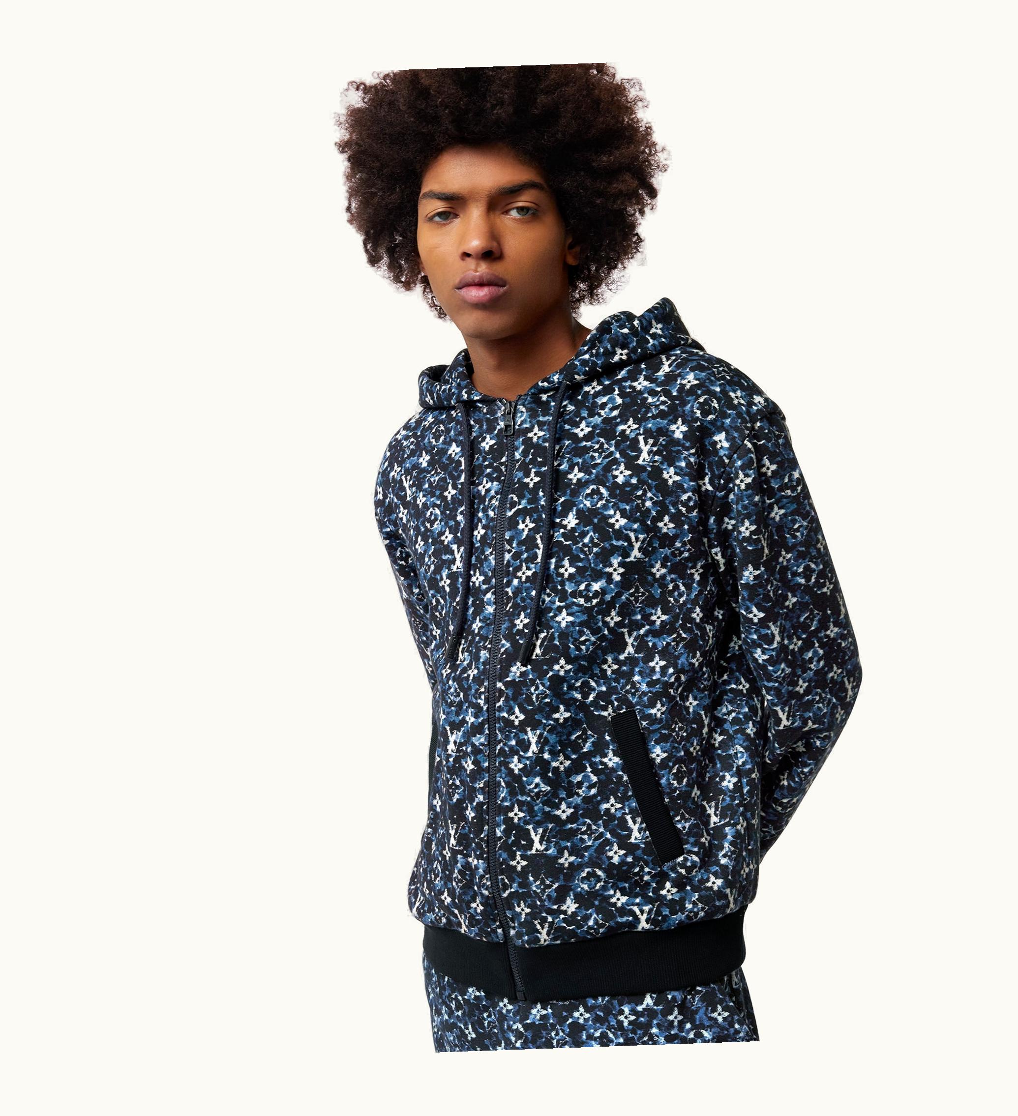 Louis Vuitton Louis Vuitton Monogram Zip-Through Cotton Hoodie