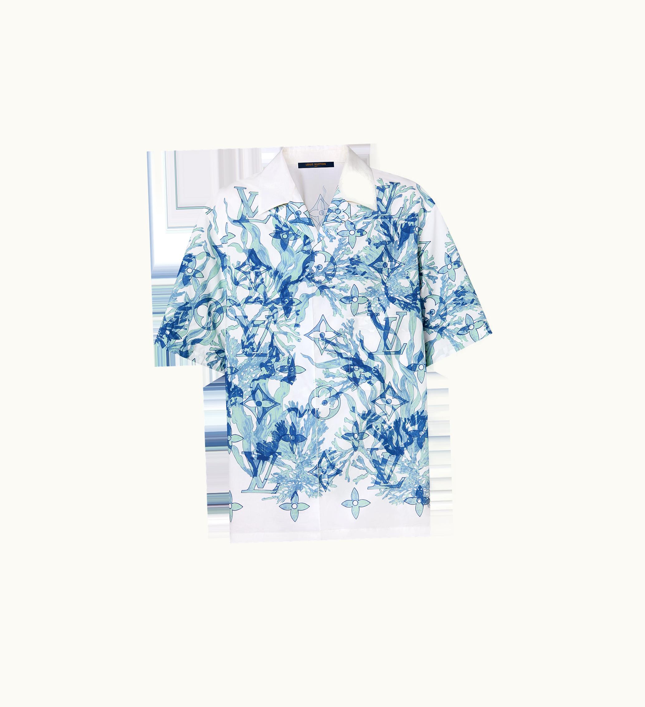 Louis Vuitton Louis Vuitton Graphic Short-Sleeved Cotton Shirt