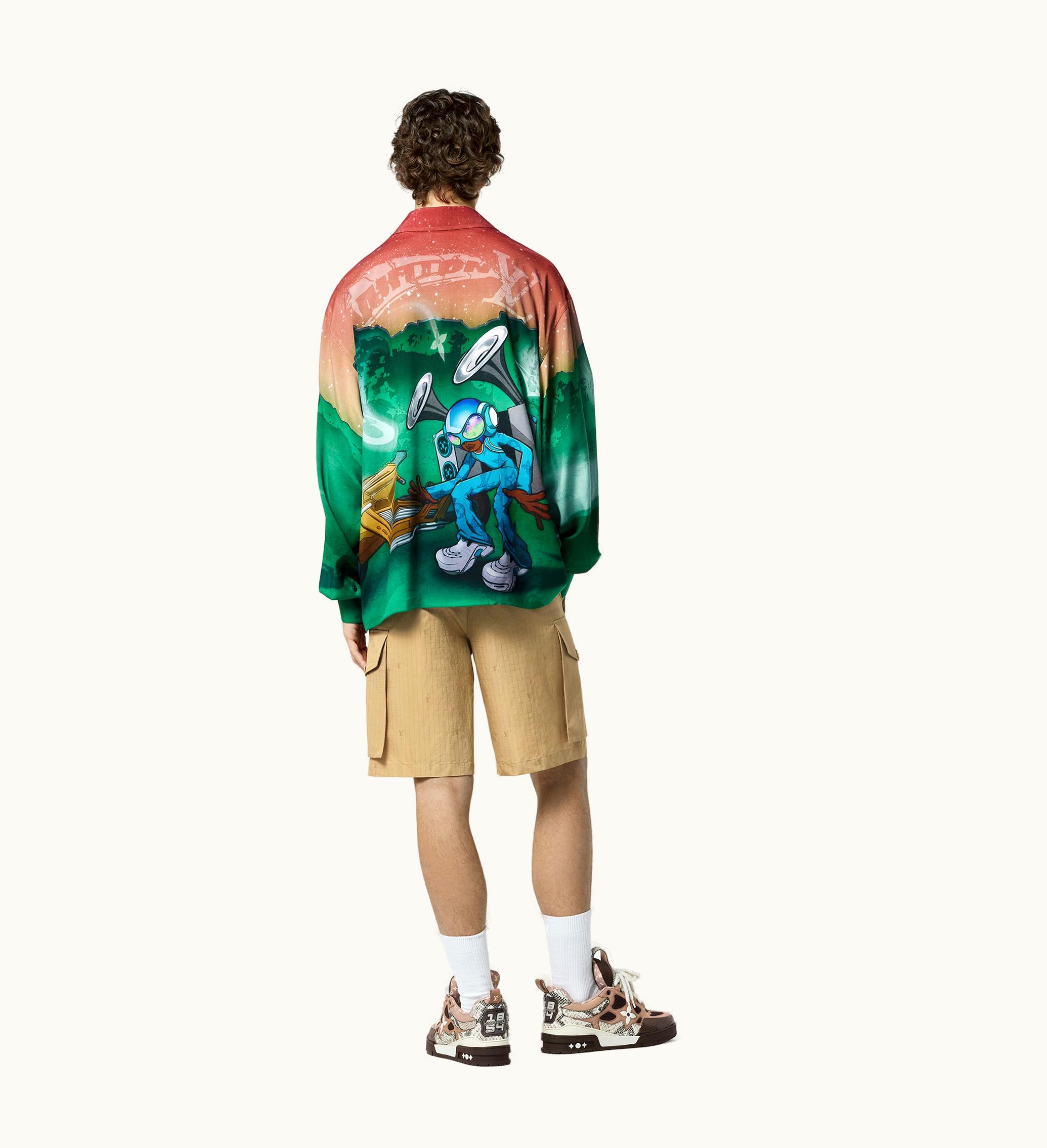 Louis Vuitton Louis Vuitton Printed Long-Sleeved Shirt