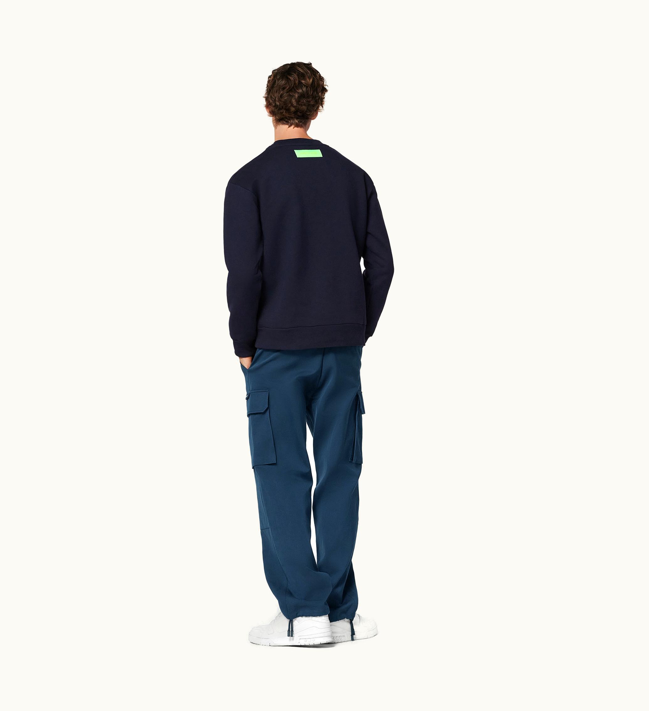 Louis Vuitton Louis Vuitton Tuffetage Crewneck Cotton Felpa Regular Fit Golden Thread Embroidered Luxury Sweatshirt