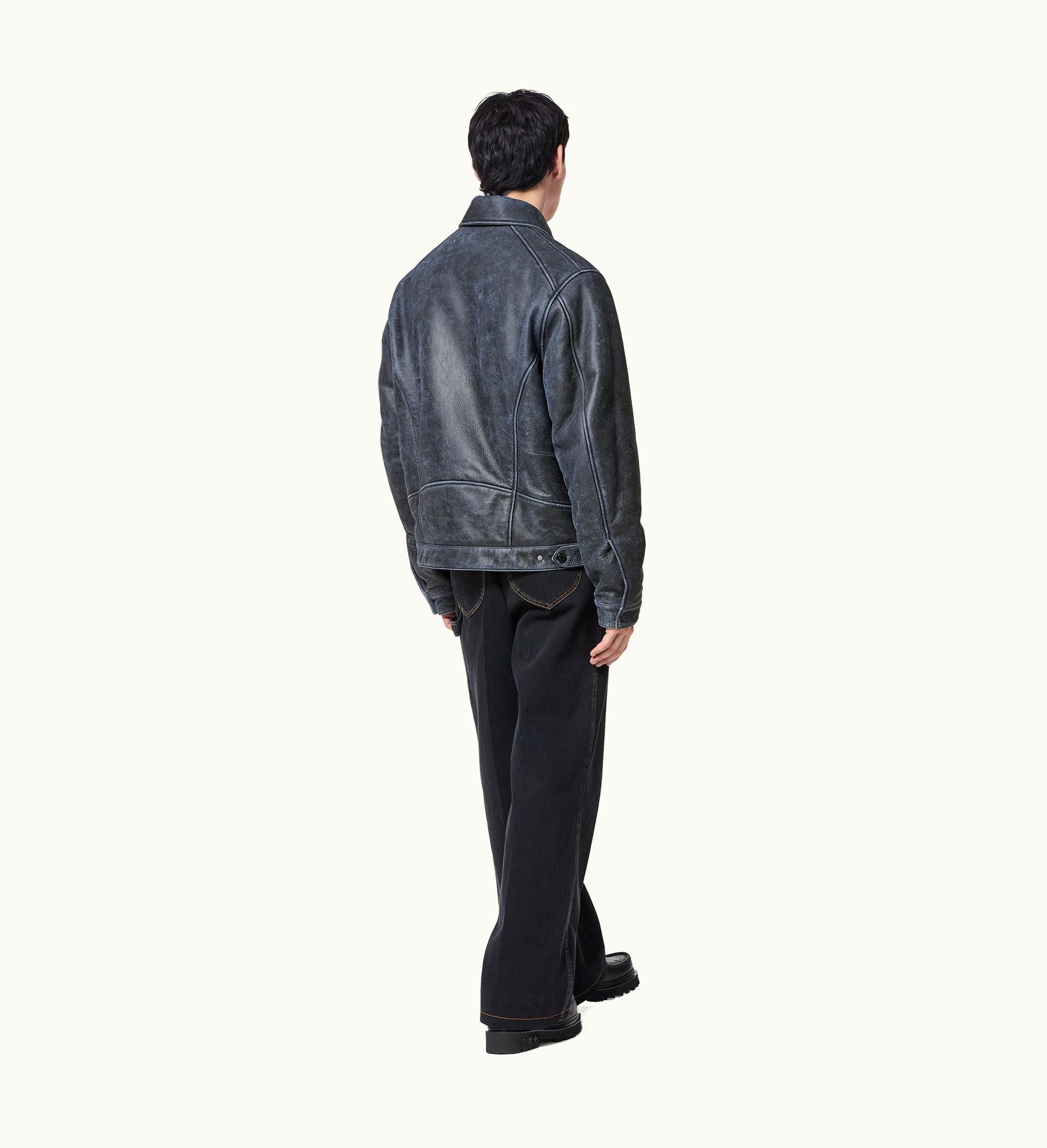 Louis Vuitton Louis Vuitton Patina Bull Leather Motor Blouson