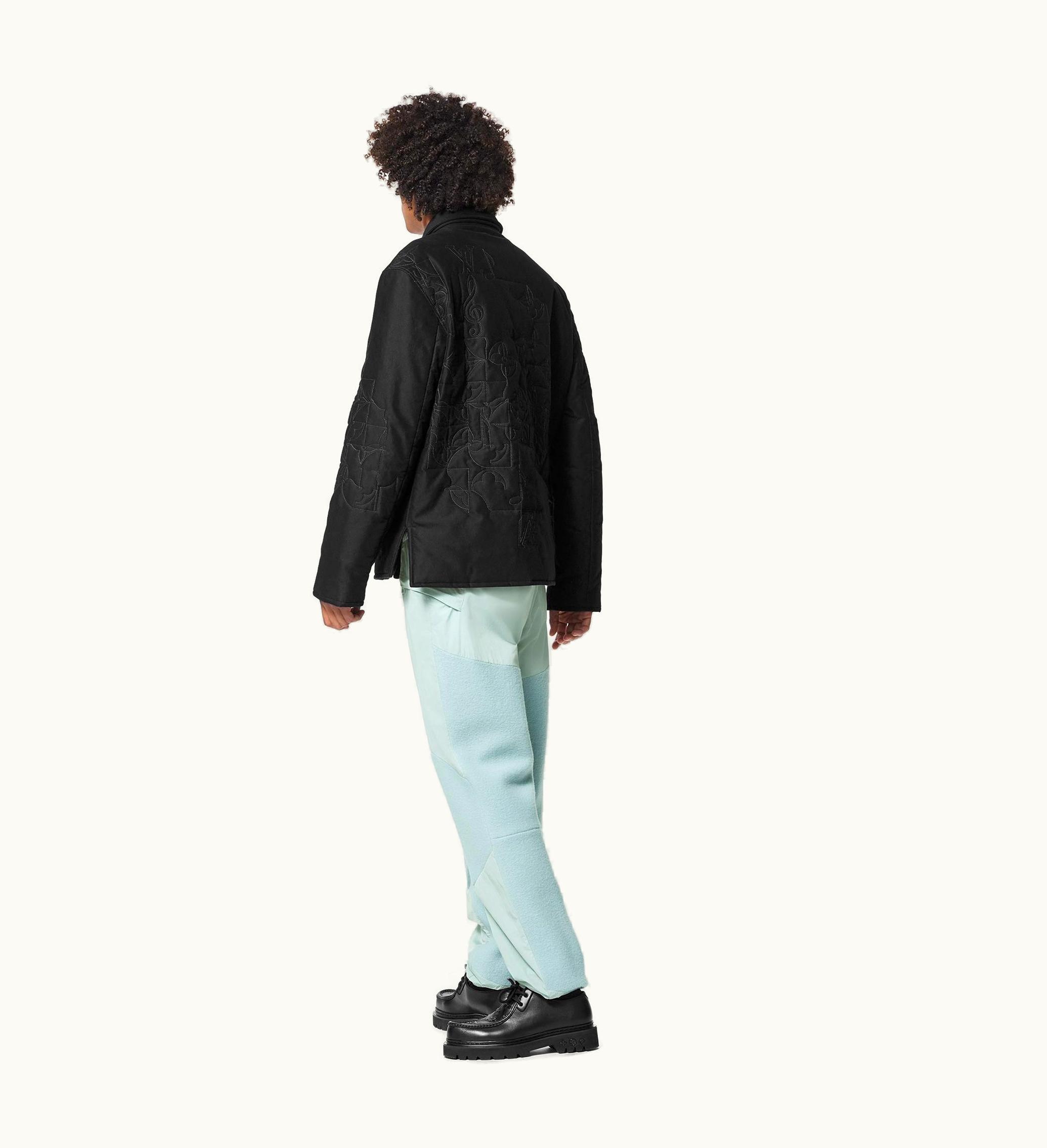 Louis Vuitton Louis Vuitton LV Music Line Embroidered Quilted Brushed Cotton Overshirt