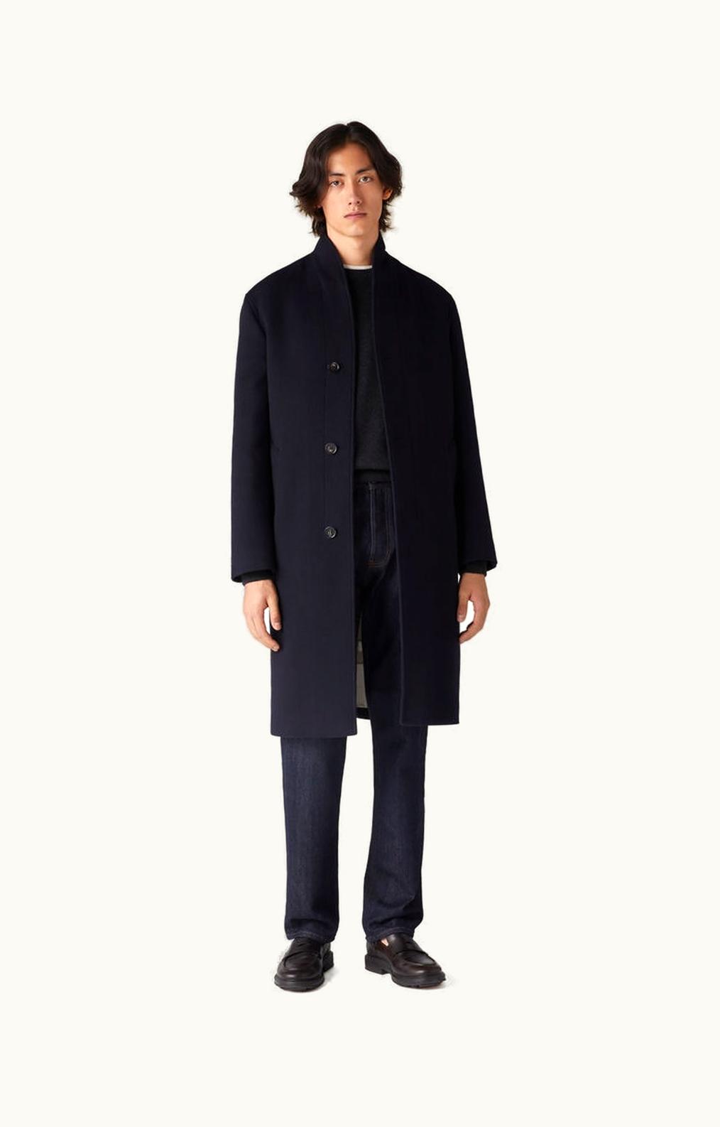 Loro Piana Loro Piana Daito Coat Navy Blue