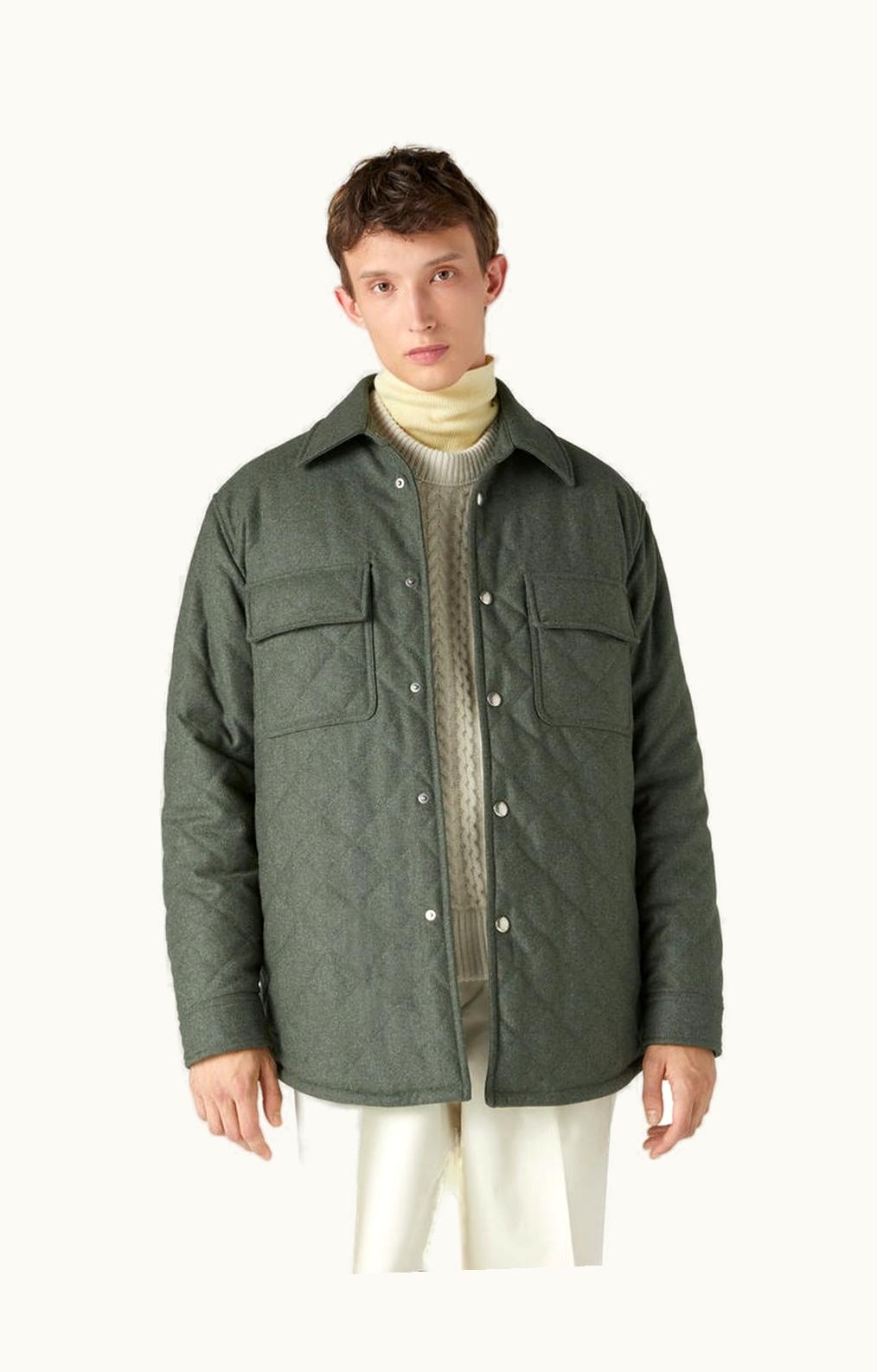 Loro Piana Loro Piana Shonai Overshirt Dried Shiso Mel