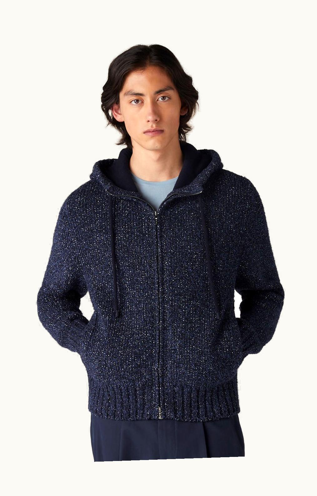 Loro Piana Loro Piana Koi Bomber Blue Navy/White