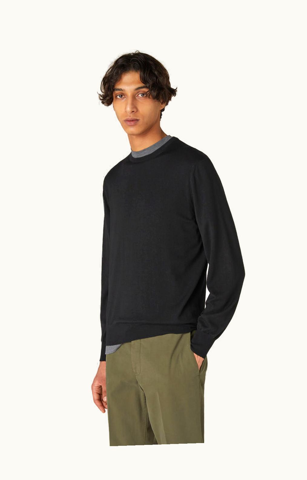 Loro Piana Loro Piana Cash Light Crew Neck Black
