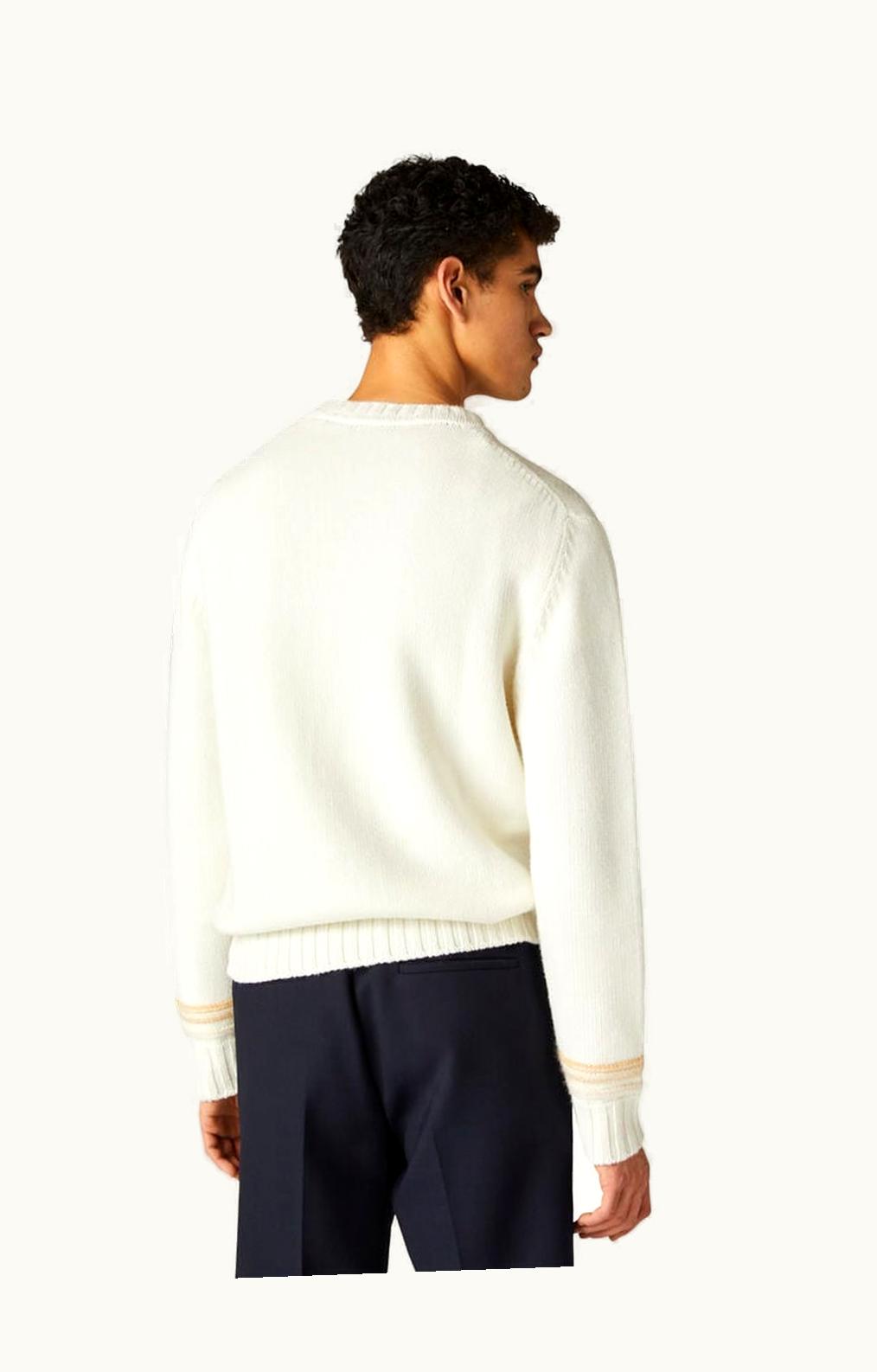 Loro Piana Loro Piana Celerina Crew Neck Fancy White