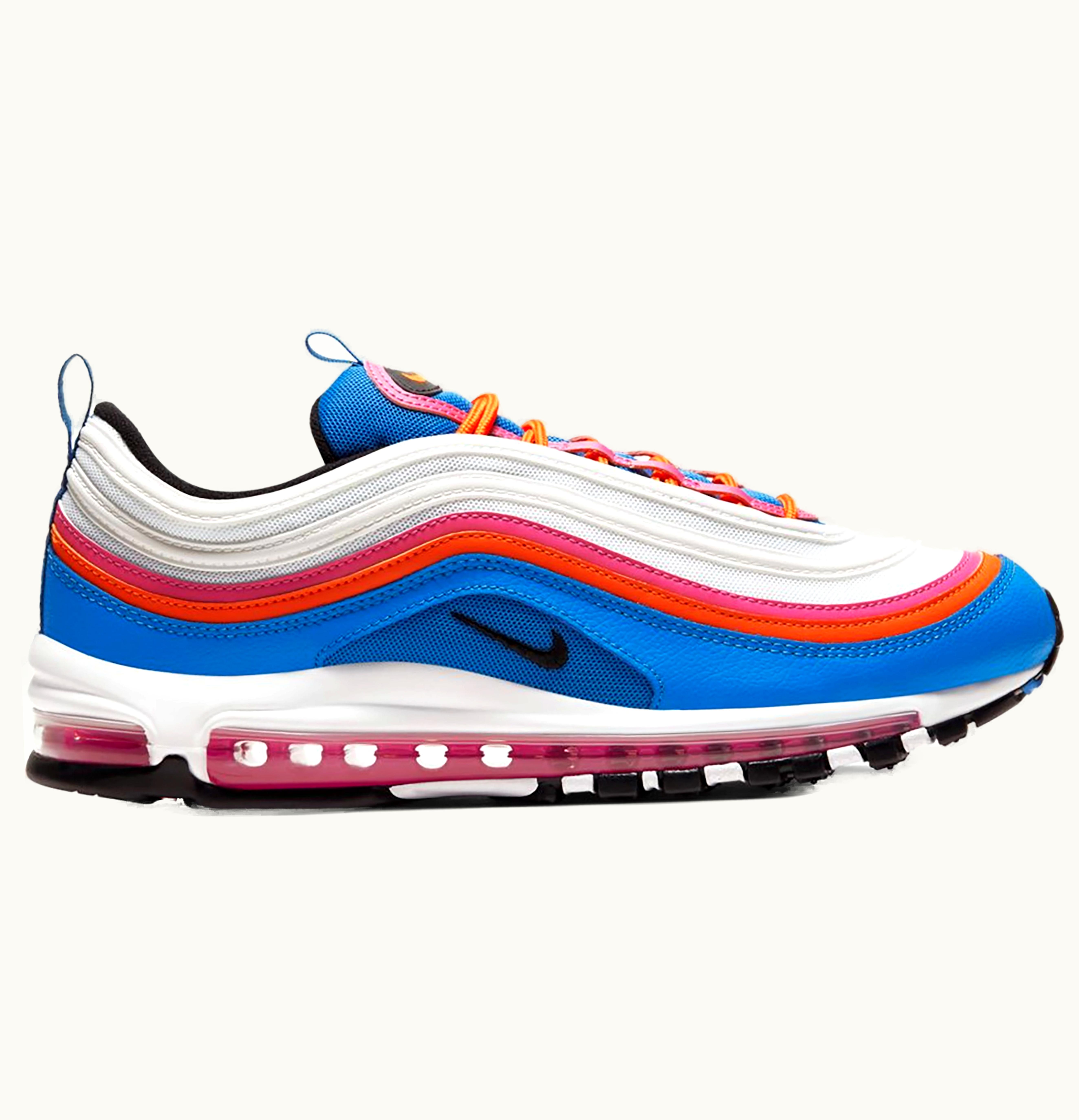 Nike Nike Air Max 97 White Fuchsia Orange Blue