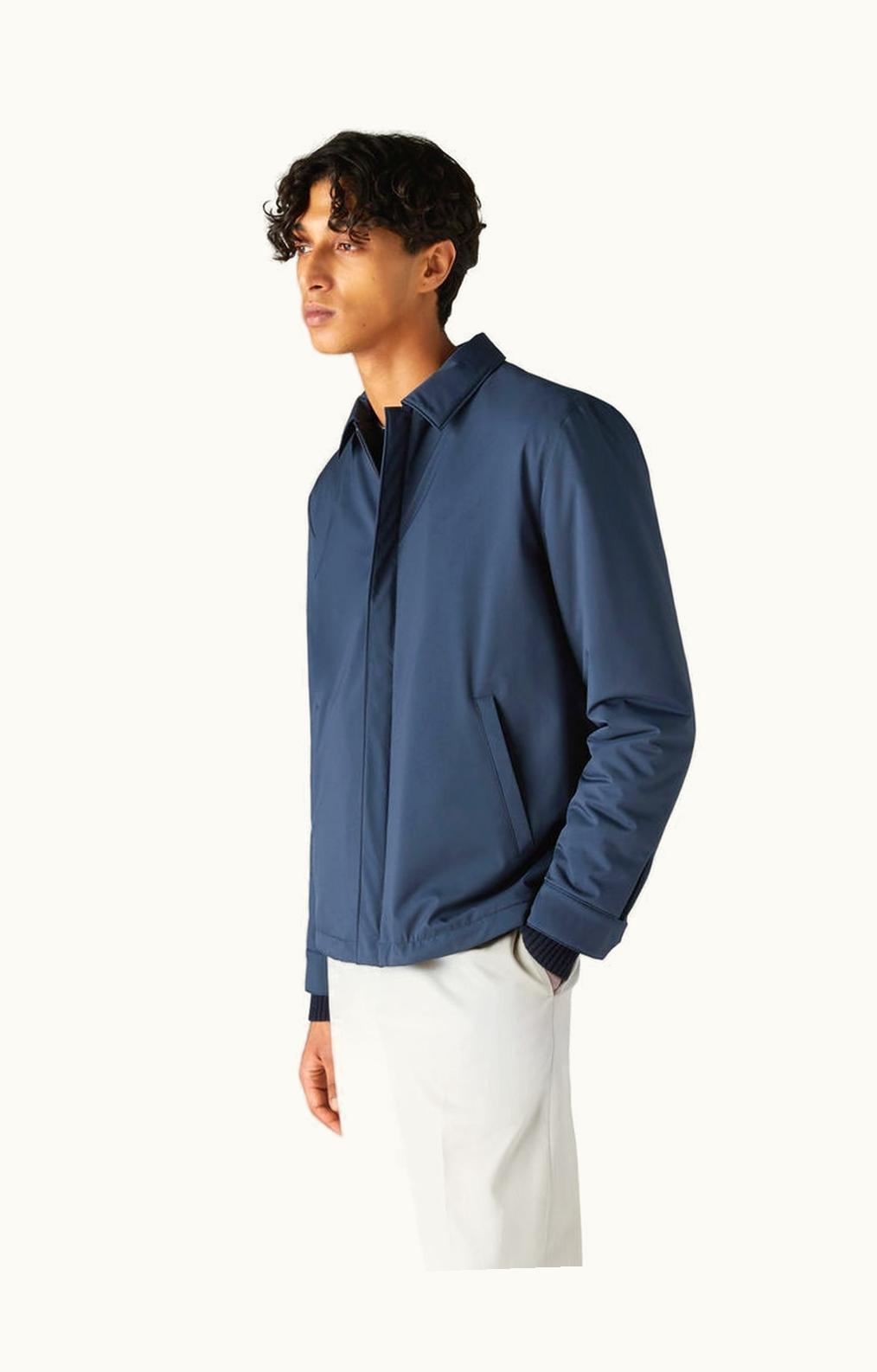 Loro Piana Loro Piana Shirt Bomber Jacket Navy Blue