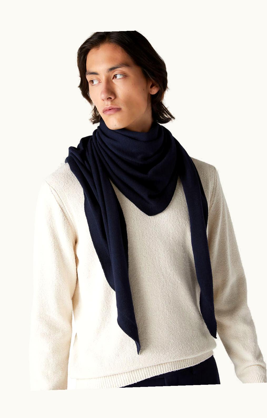Loro Piana Loro Piana Akaishi Scarf Navy Blue