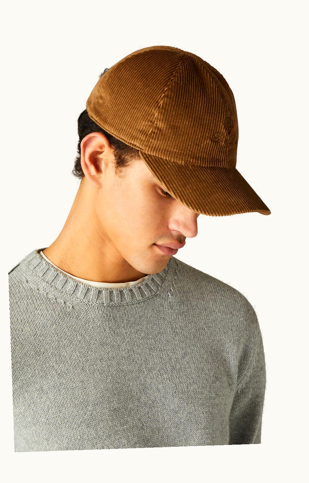 Loro Piana Loro Piana Velvet Ribbed Baseball Cap Highlander Camel