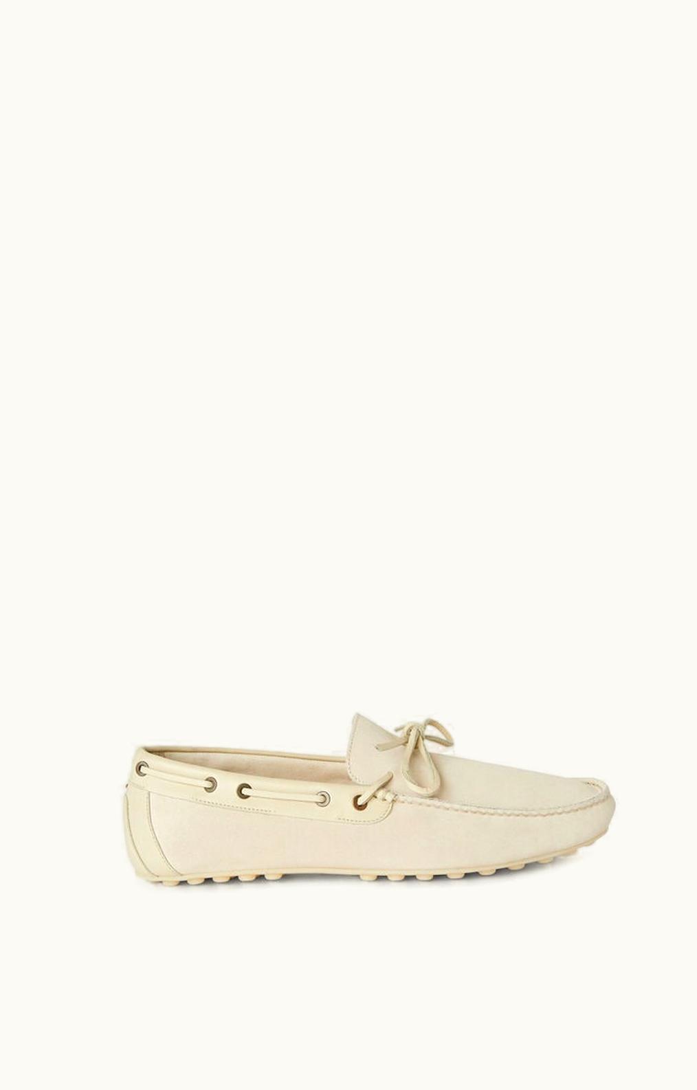 Loro Piana Loro Piana Dot Walk Moccasin Ecru