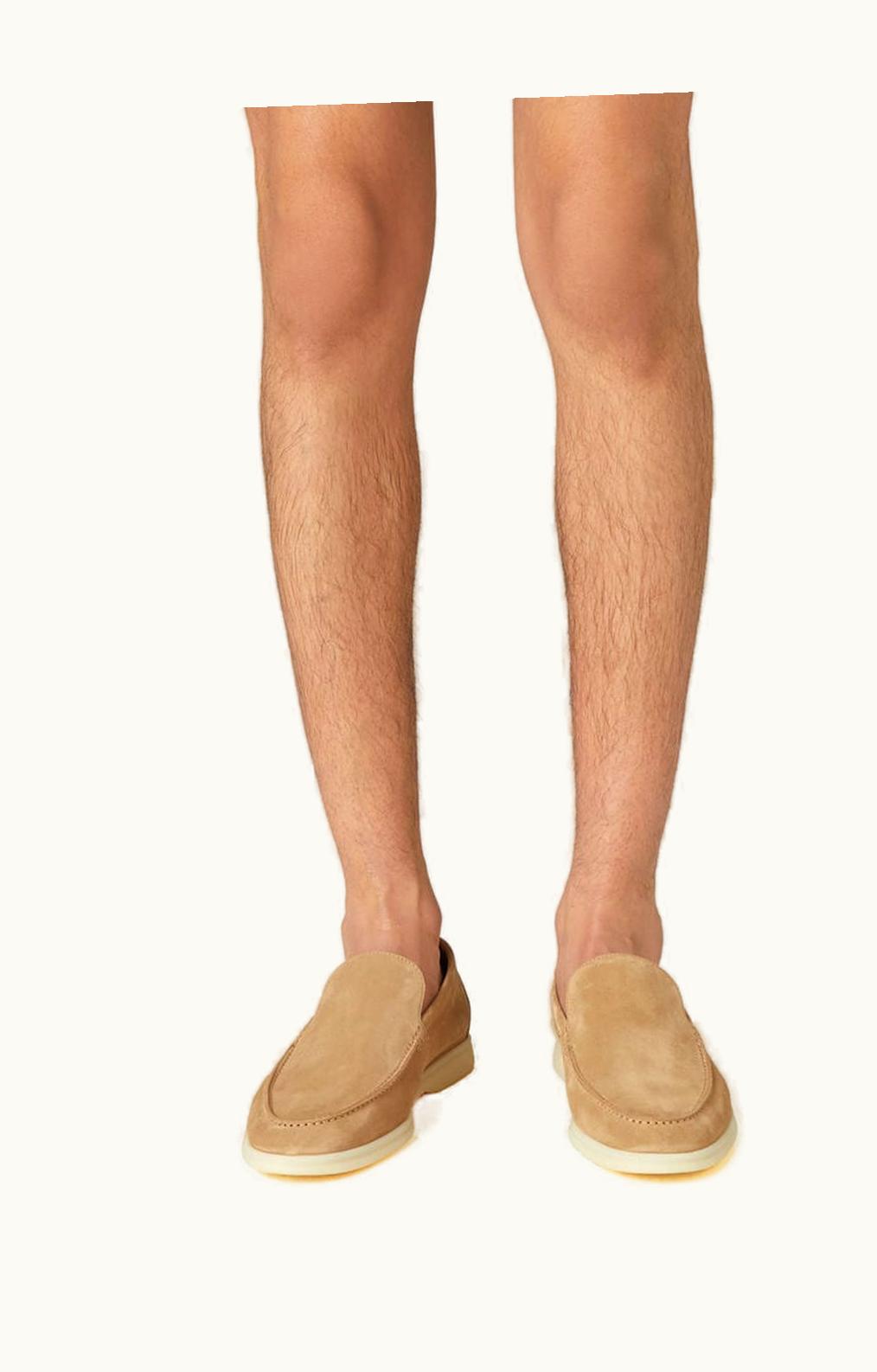 Loro Piana Loro Piana Summer Walk Loafers Light Wood Smoke