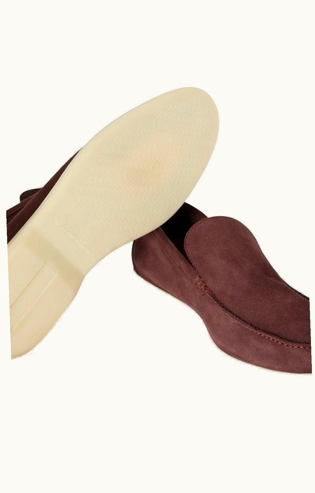 Loro Piana Loro Piana Summer Walk Loafers Black Cherry