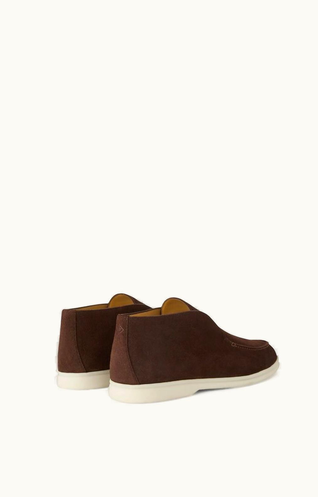 Loro Piana Loro Piana Hidden Elastic Chukka Boots Suede Chocolate