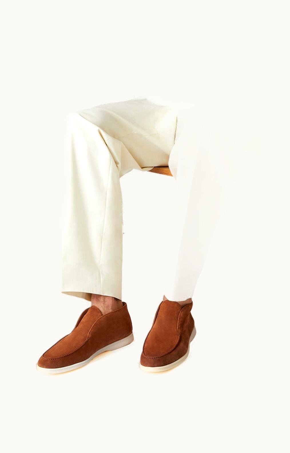 Loro Piana Loro Piana Open Walk Chukka Boots Calf Brown