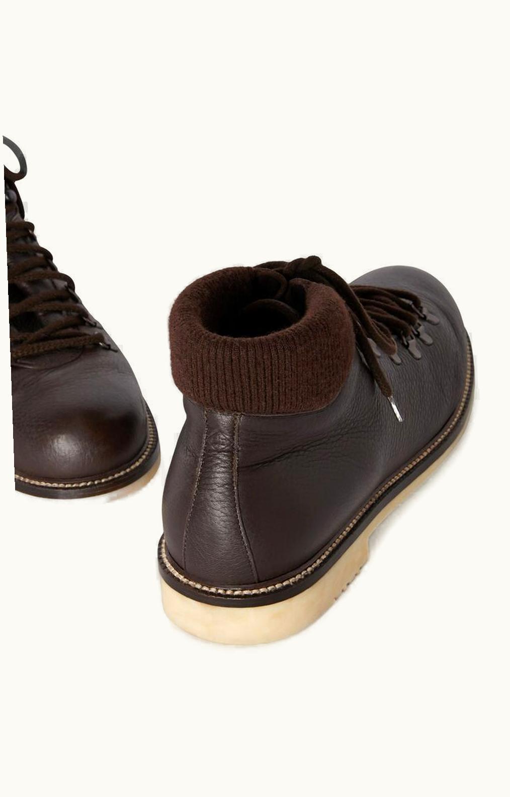 Loro Piana Loro Piana Laax Walk Mid-Cut Hiking Boots Off Brown