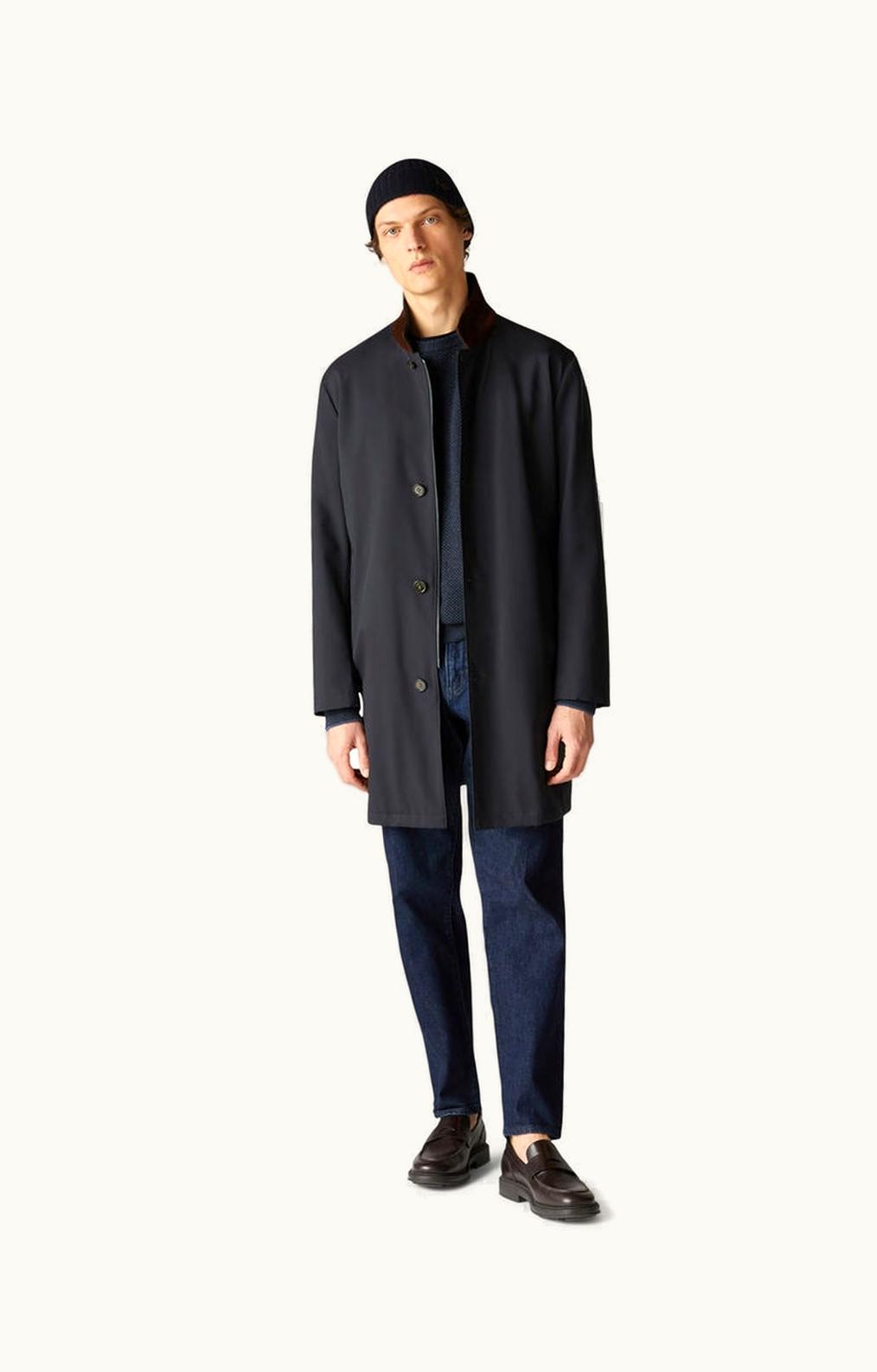 Loro Piana Loro Piana Sebring Coat Navy Blue