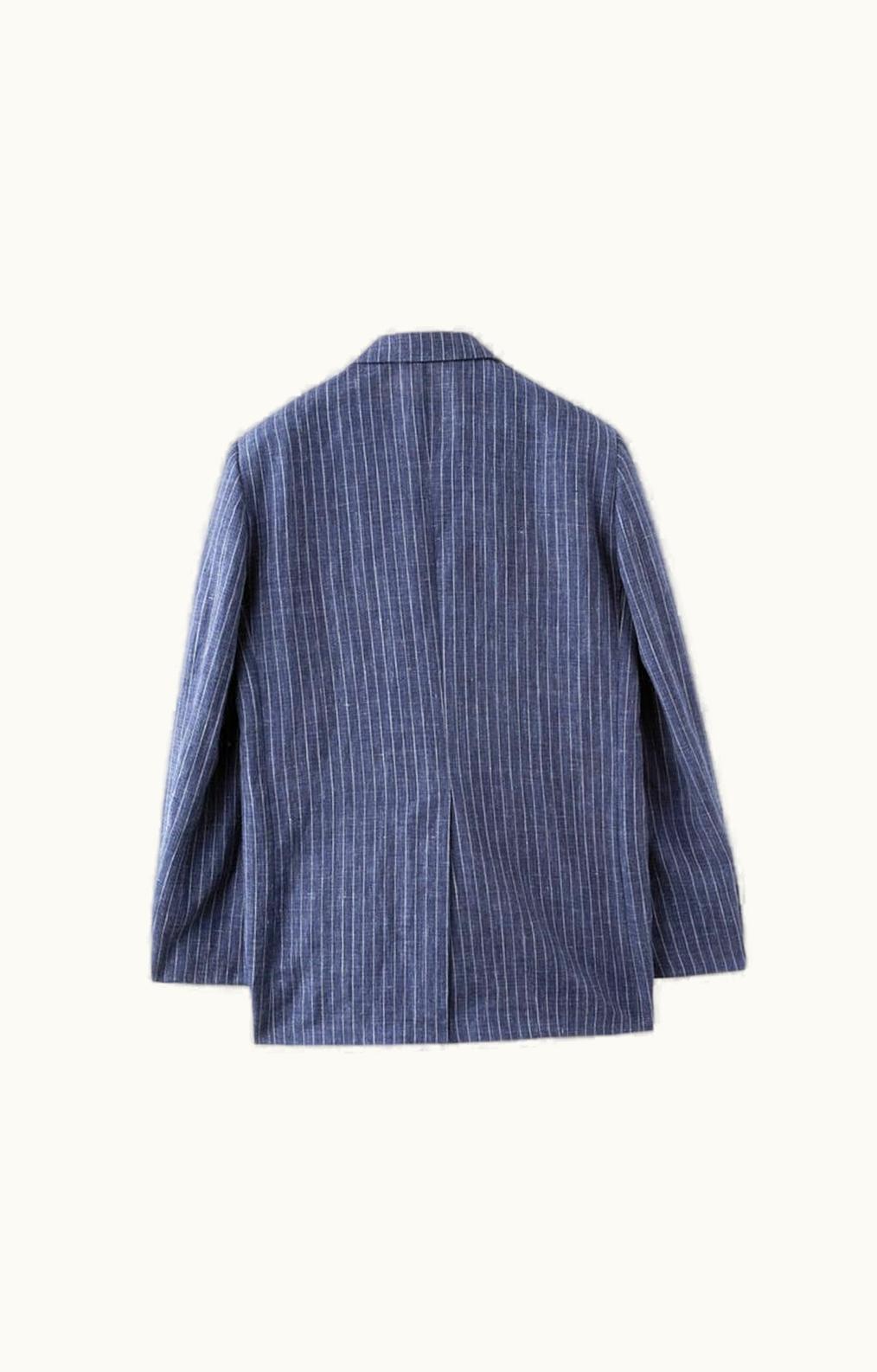 Loro Piana Loro Piana Belia Jacket Blue Still Water Pin Stripes