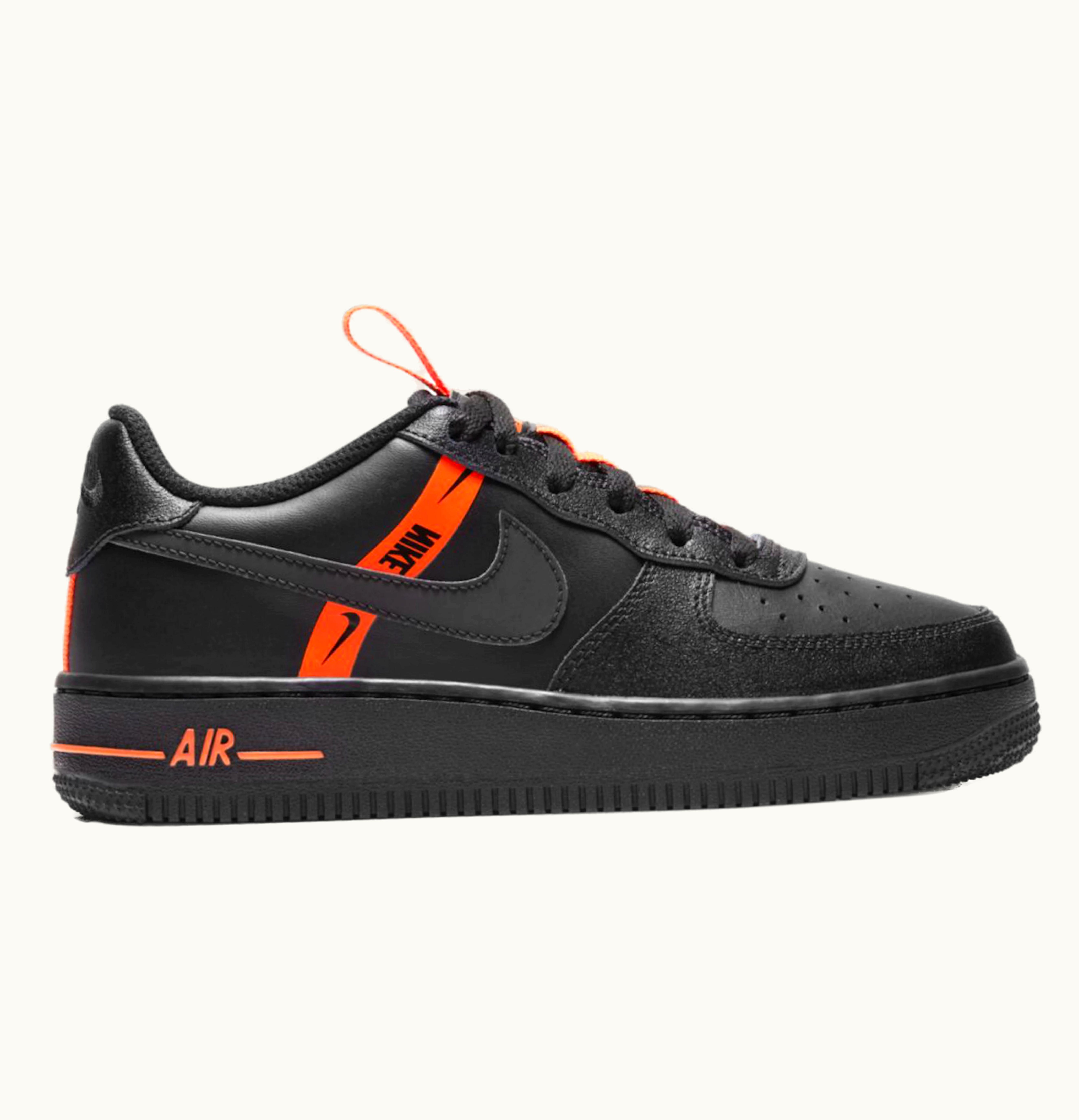 Nike Nike Air Force 1 Low LV8 KSA Worldwide Pack Black Total Orange GS