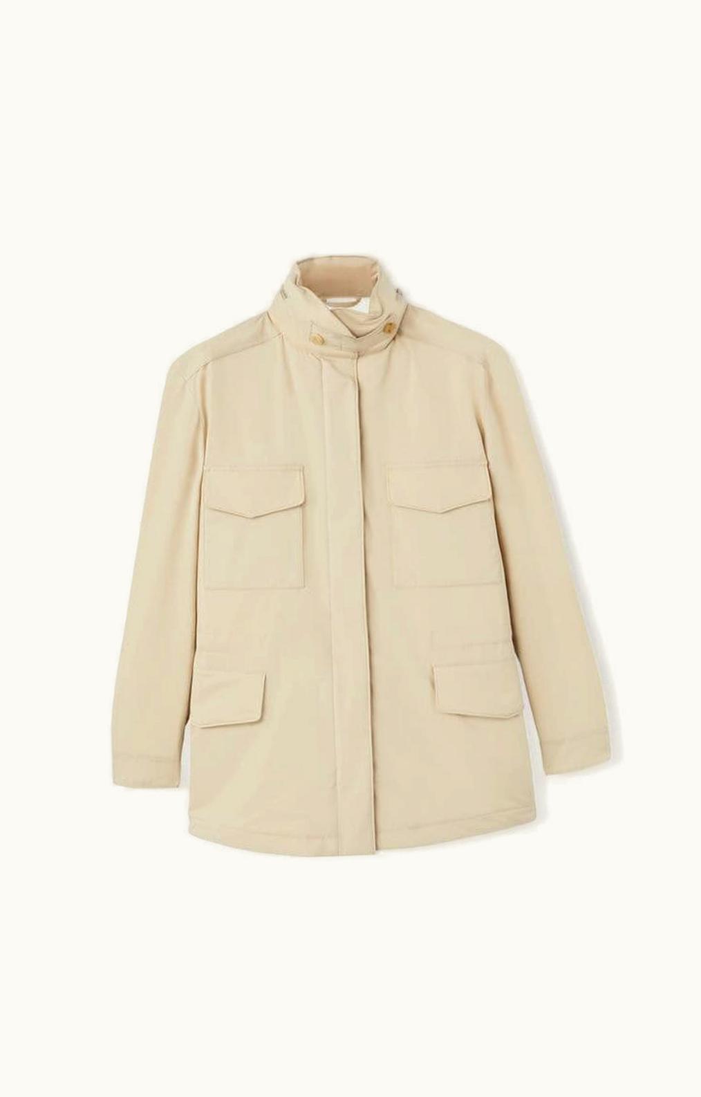 Loro Piana Loro Piana Windmate® Traveller Jacket Sandshell - Women's Luxury Windmate® Stretch Traveller Jacket Sandshell