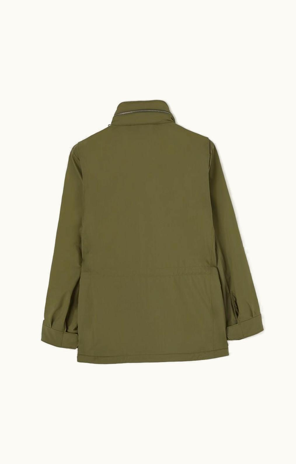 Loro Piana Loro Piana Windmate® Traveller Jacket Dark Lichen Green - Women's Luxury Windmate® Stretch Jacket Forest Green