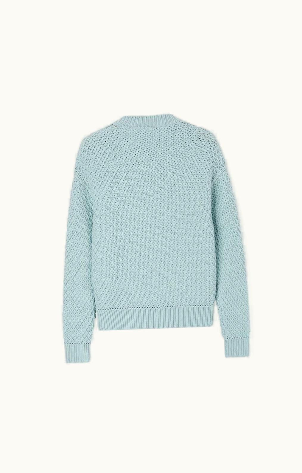 Loro Piana Loro Piana The Gift Of Kings® Luxe Knit Crew Neck Sweater Cloud White