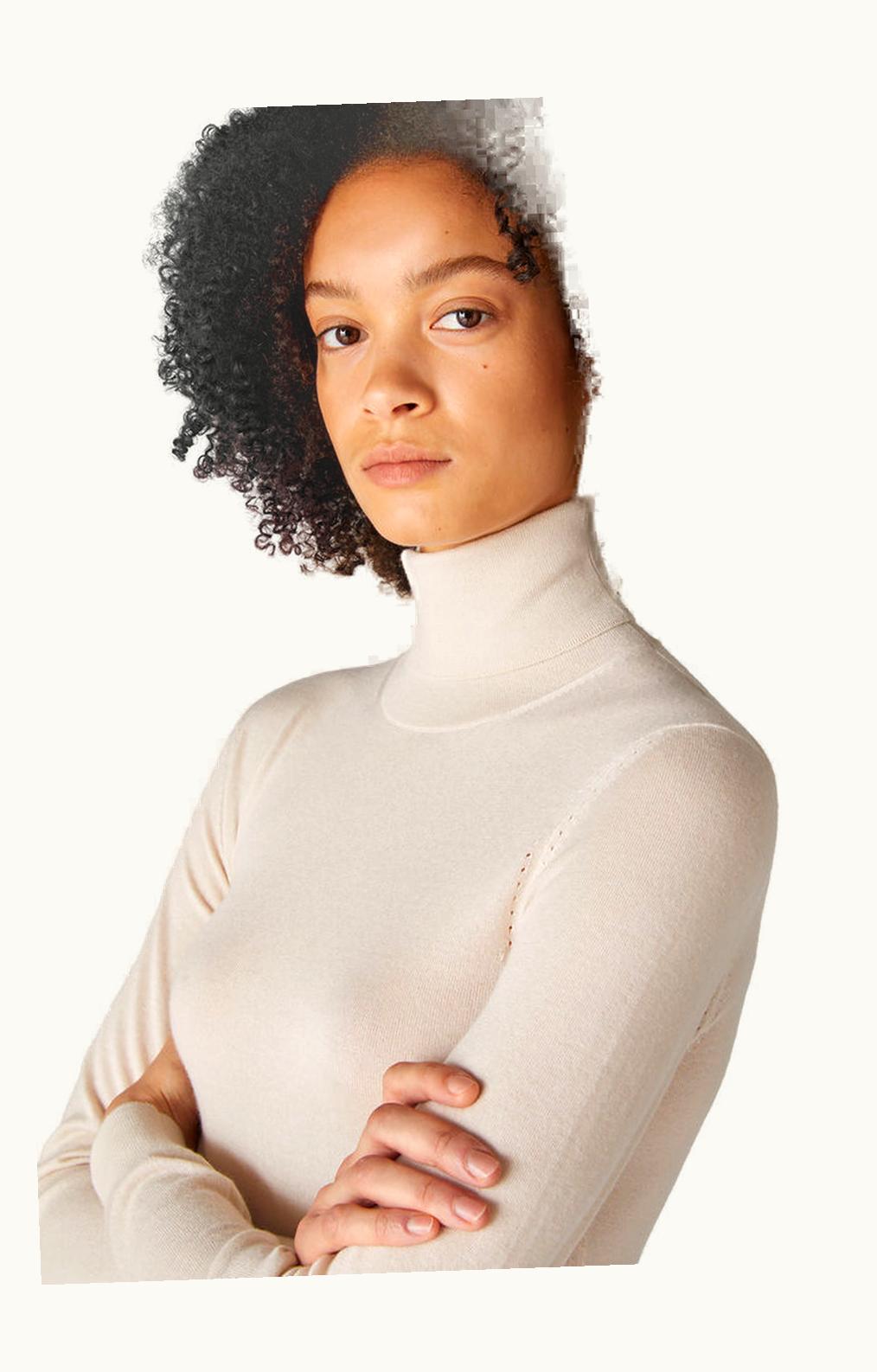 Loro Piana Loro Piana Neo Piuma Turtleneck Tapioca