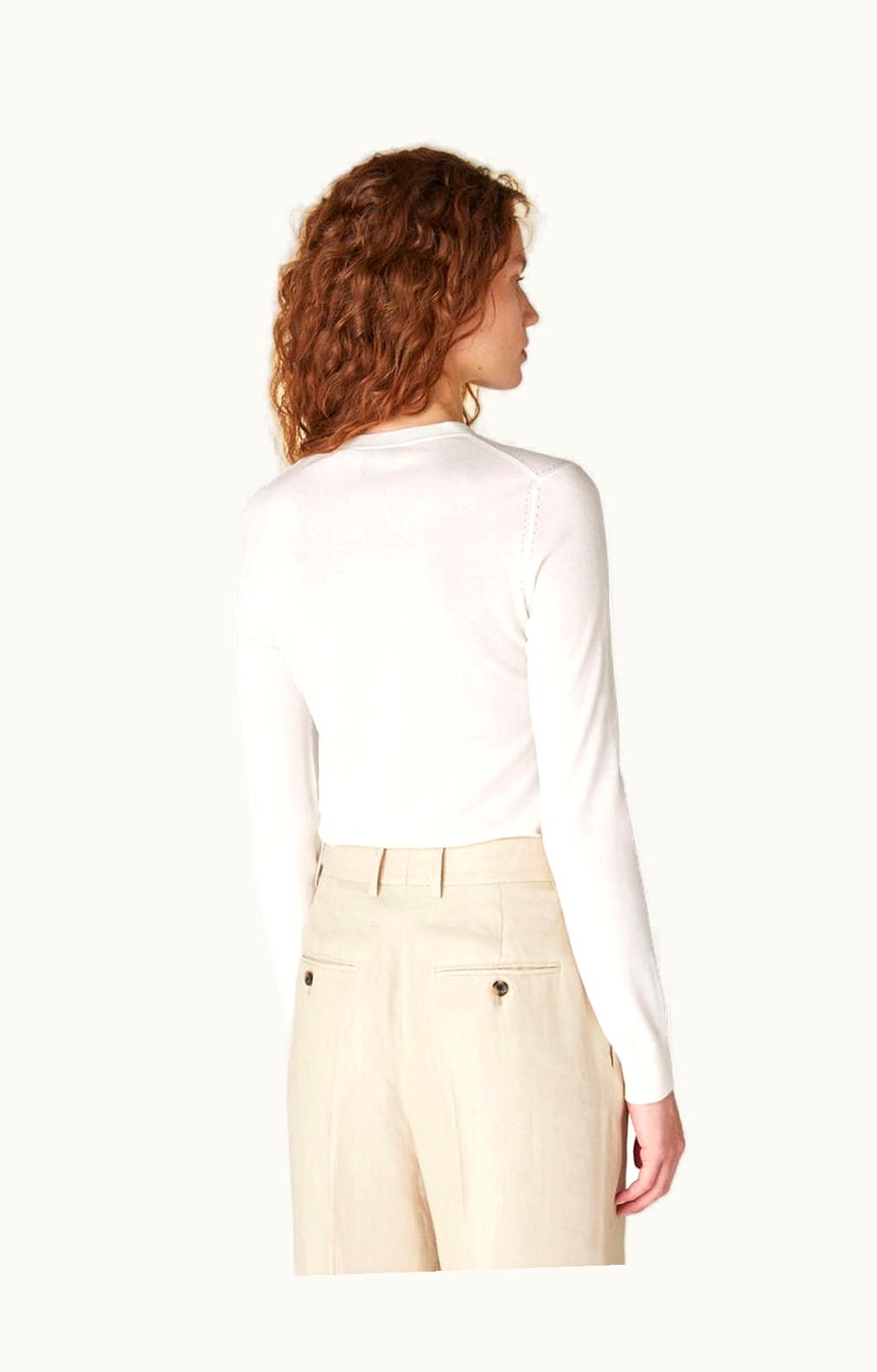 Loro Piana Loro Piana Neo Piuma Crew Neck White