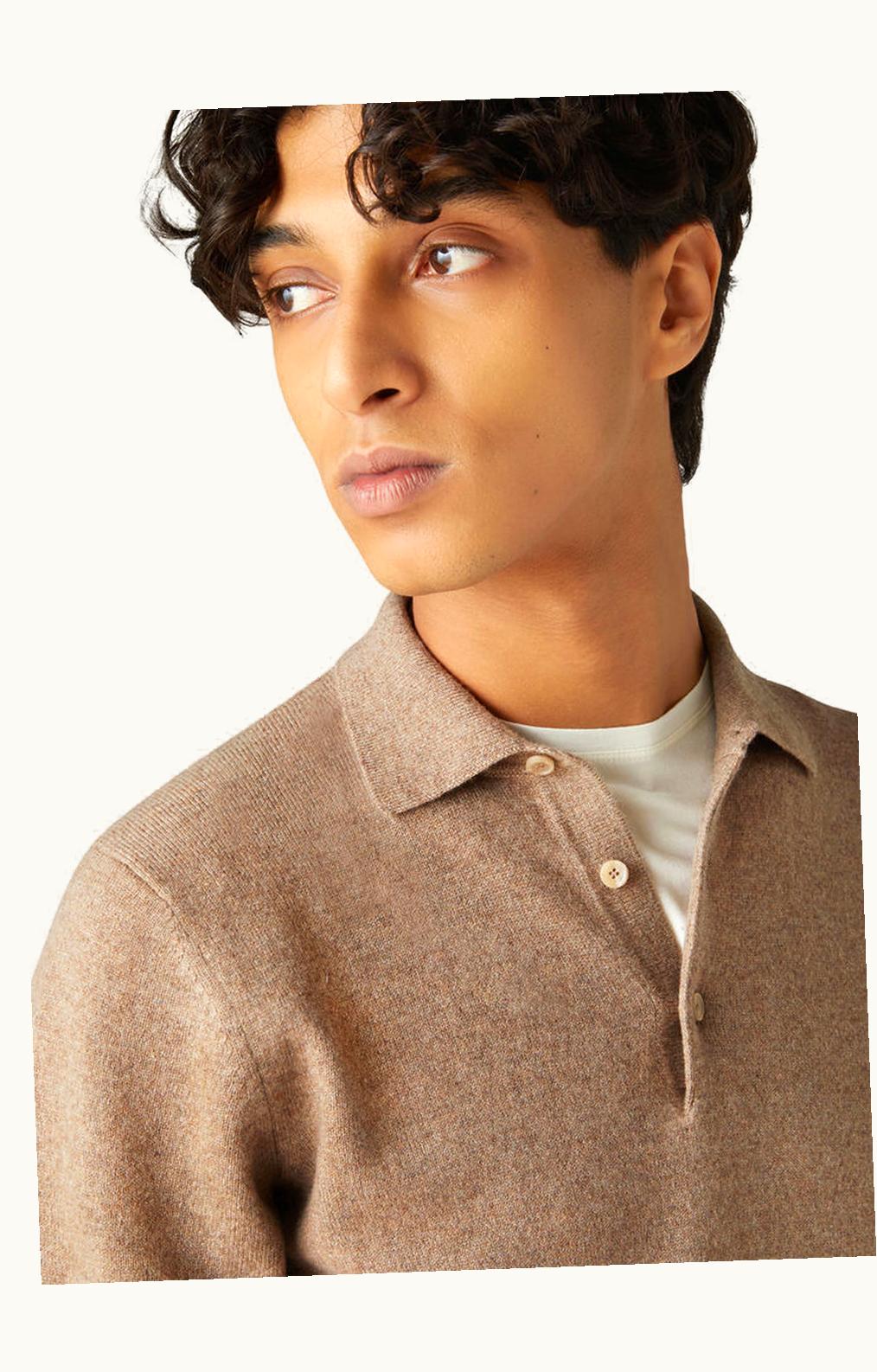 Loro Piana Loro Piana Loro Polo Shirt Grain Brown Mel