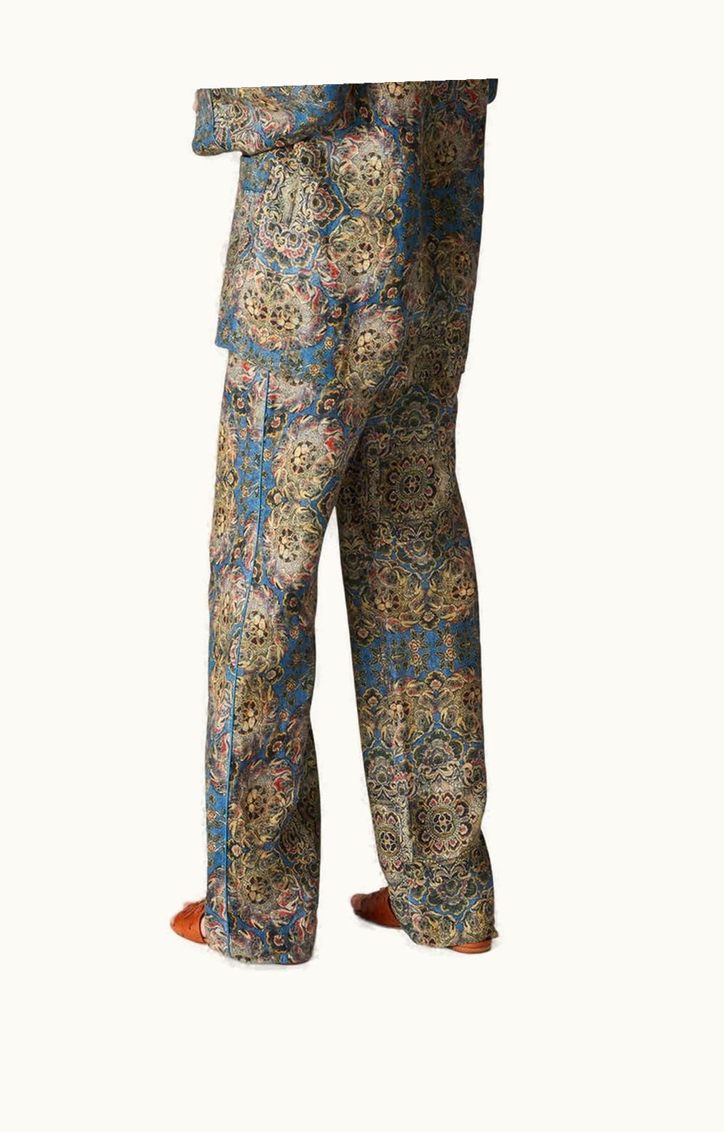 Loro Piana Loro Piana Helios Trousers Azure+Coral Bay+Nutmeg Powder