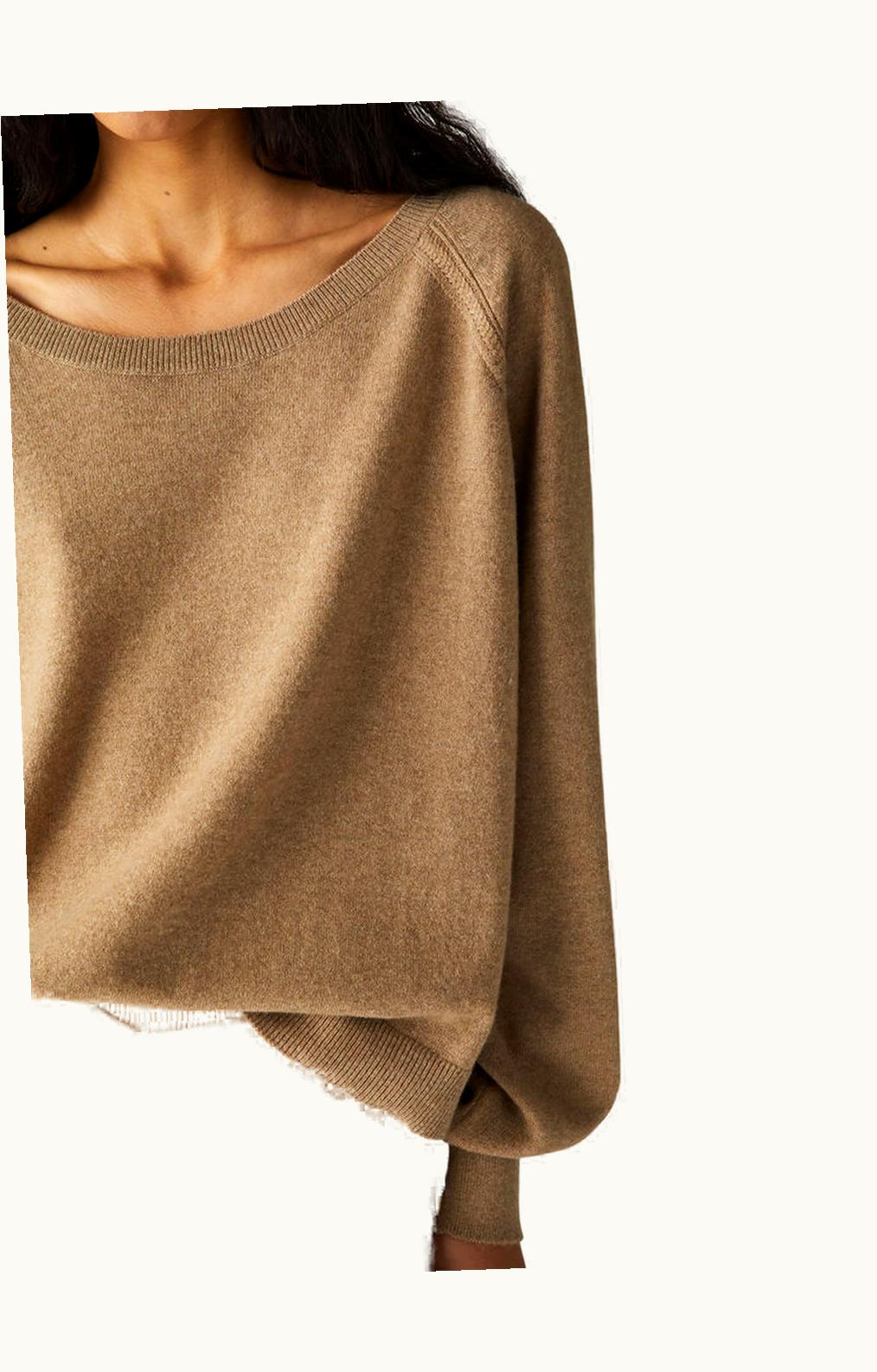 Loro Piana Loro Piana Cocooning Wide-Necked Jumper Desert Rose Melange