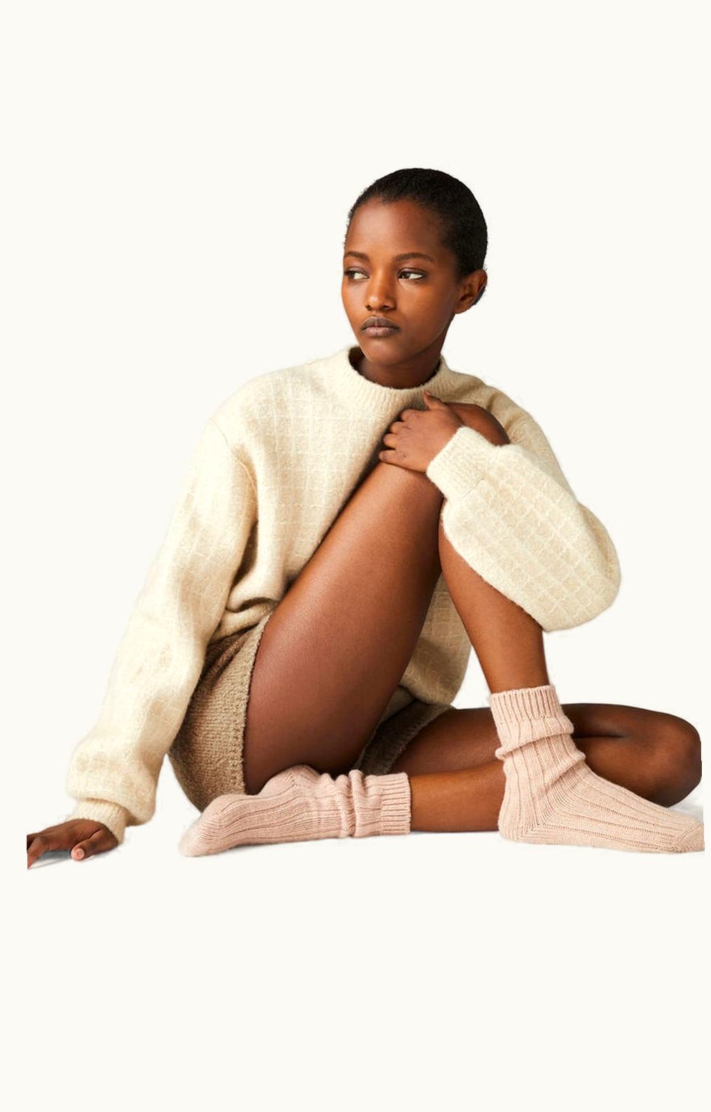 Loro Piana Loro Piana Cocooning Shorts Cashmere Drawstring Brown