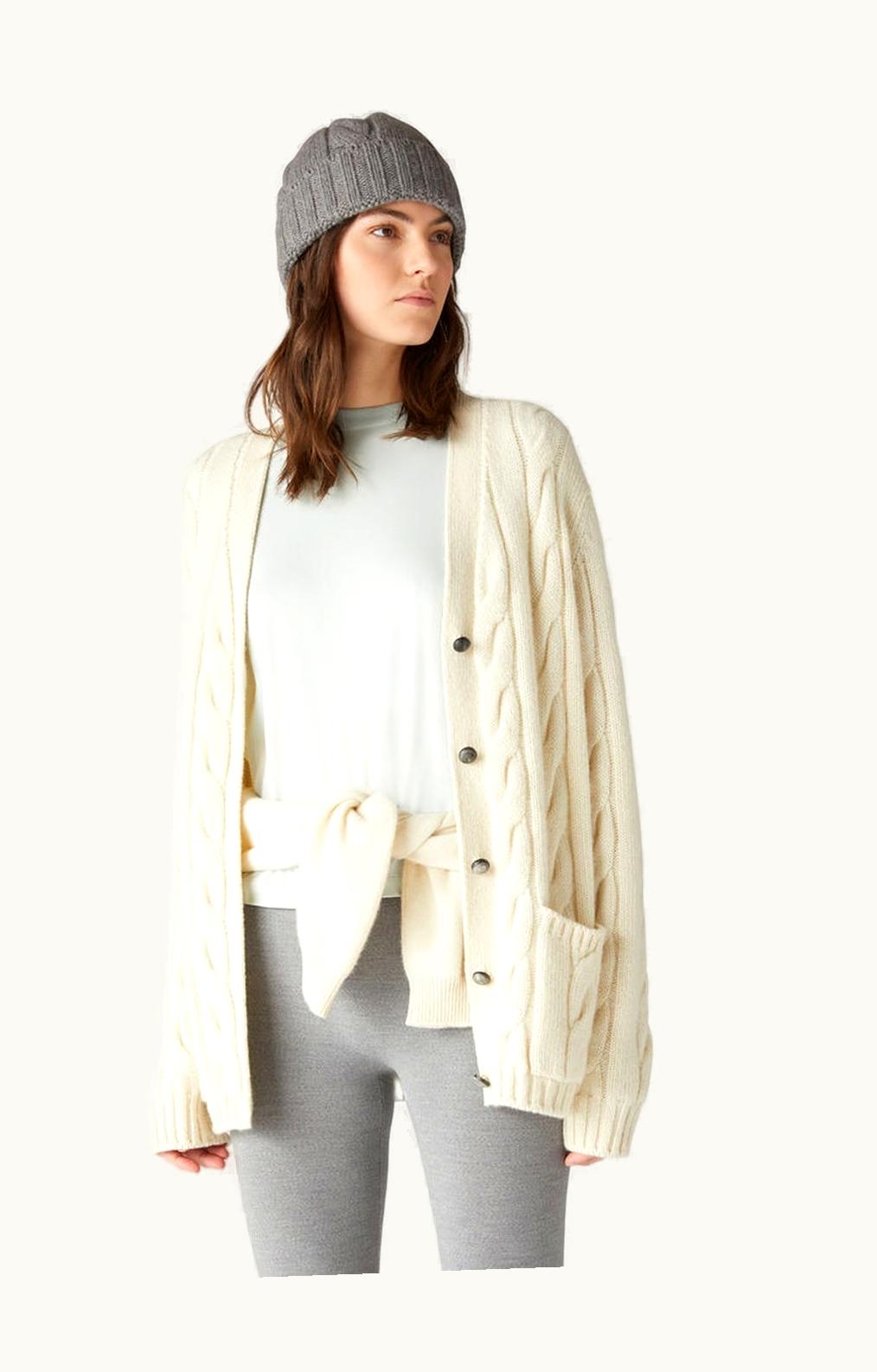 Loro Piana Loro Piana Napier Cardigan White Snow