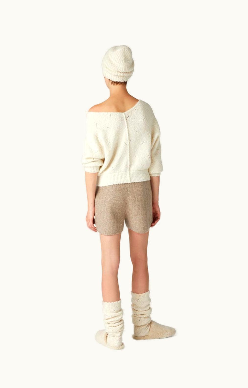Loro Piana Loro Piana Cocooning V-Neck Jumper White Snow