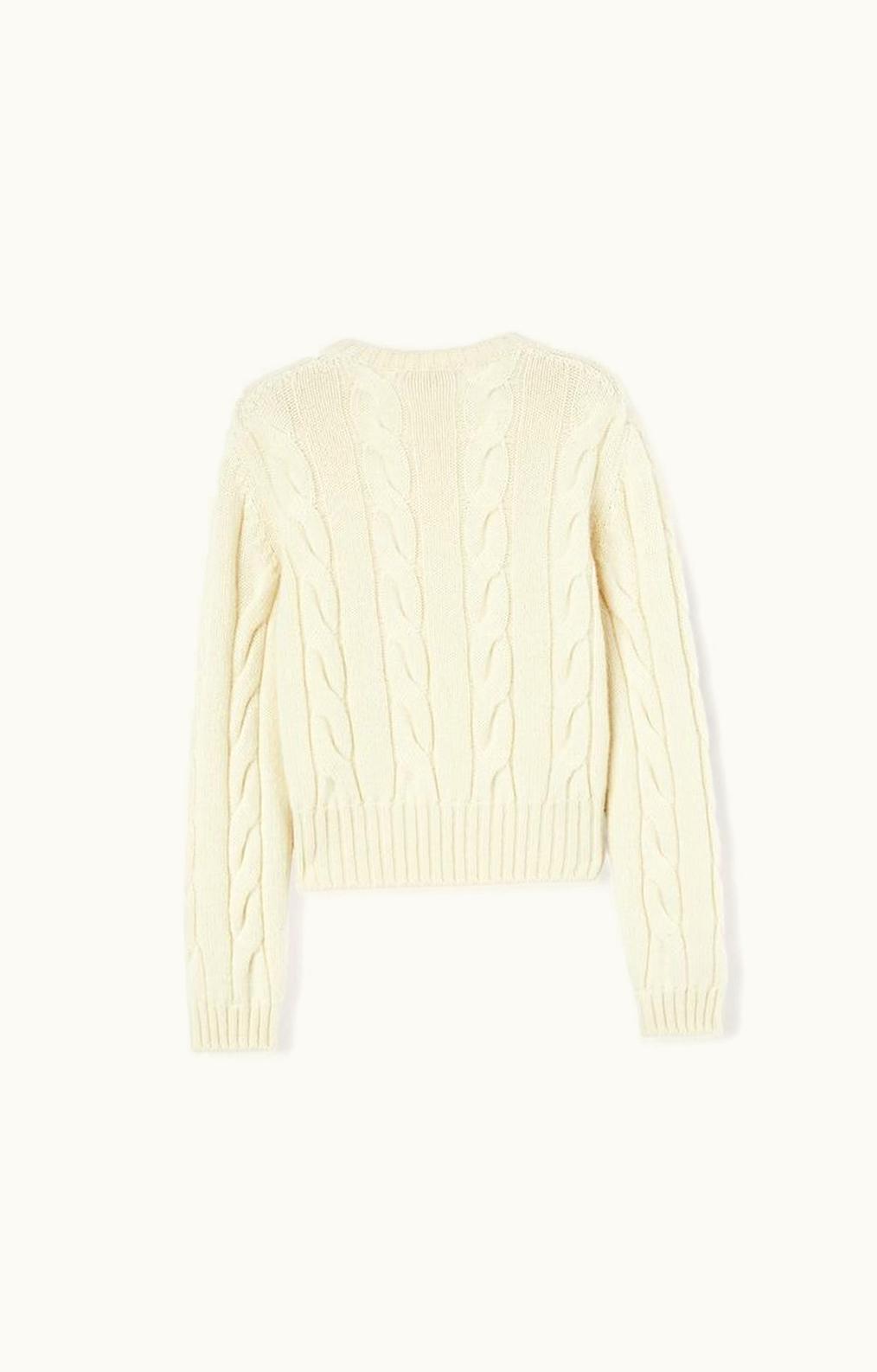 Loro Piana Loro Piana Napier Crew Neck White Snow