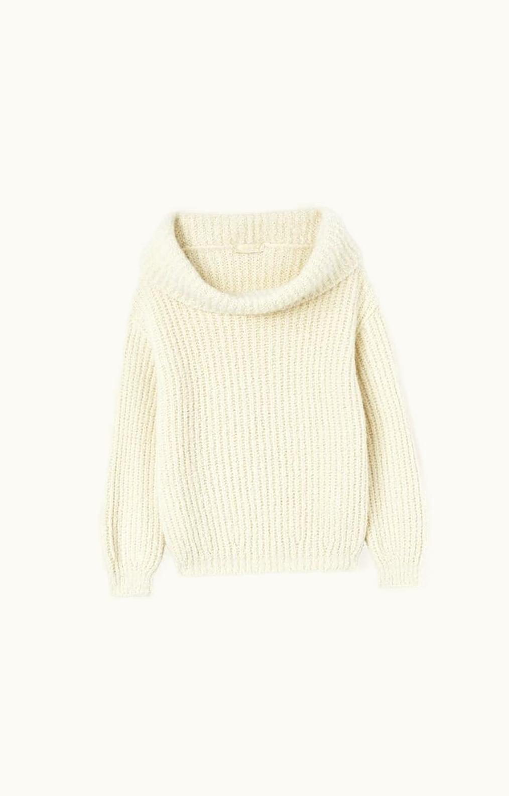 Loro Piana Loro Piana Cocooning Boat-Neck Jumper White Snow