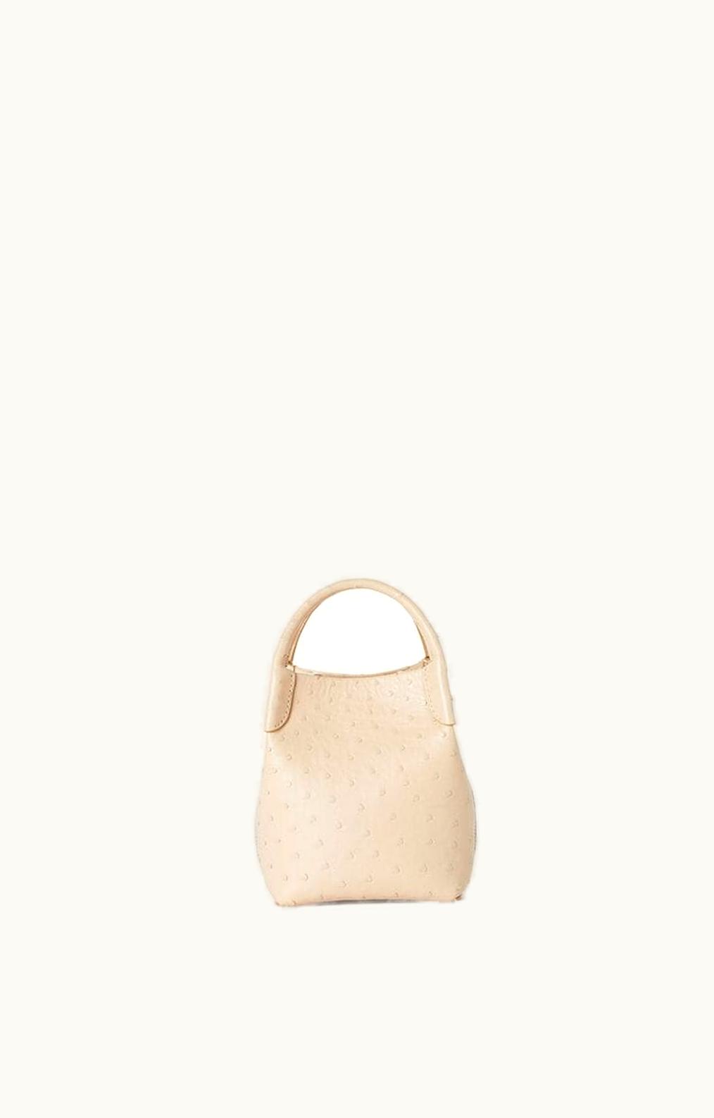 Loro Piana Loro Piana Micro Ostrich Bale Bag Black