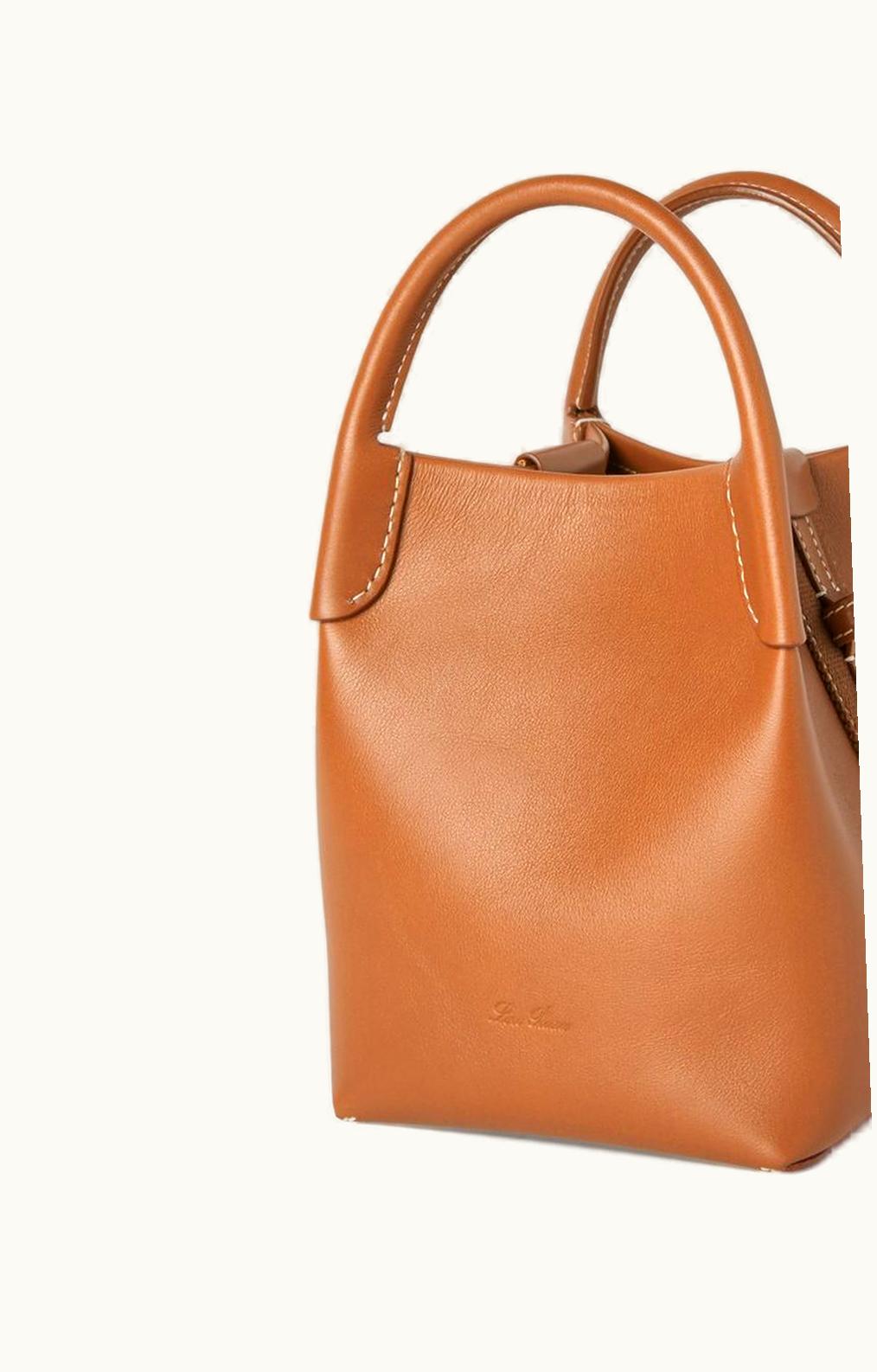 Loro Piana Loro Piana Micro Bale Bag Calfskin Warm Tan