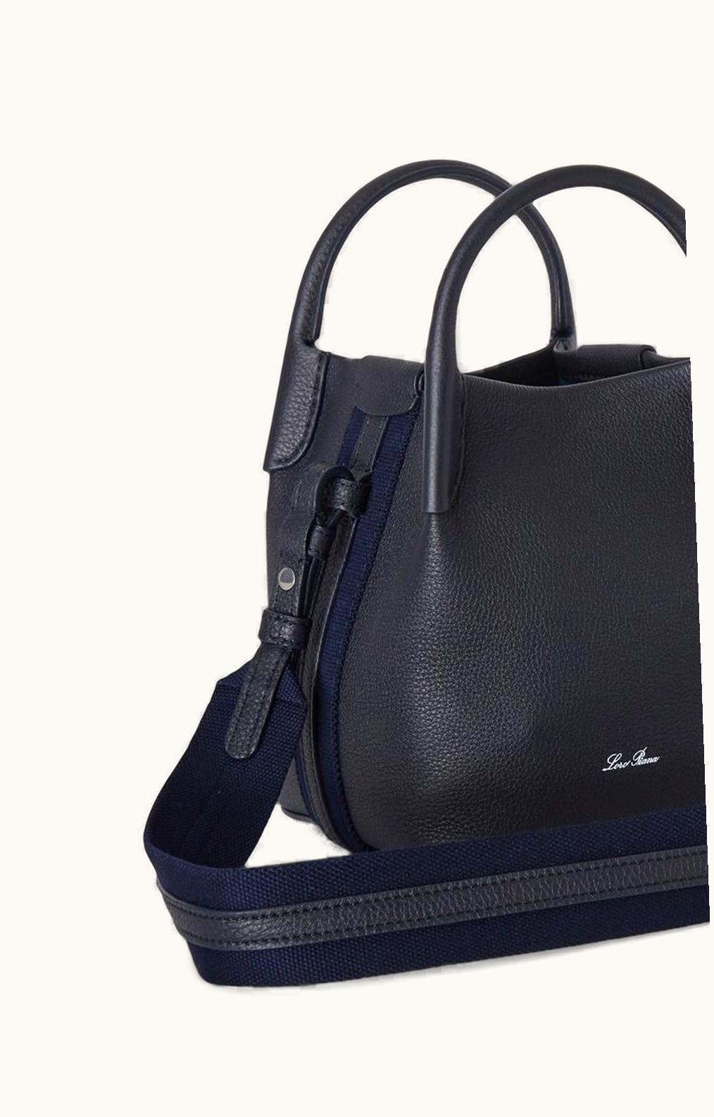 Loro Piana Loro Piana Micro Bale Bag Navy Blue