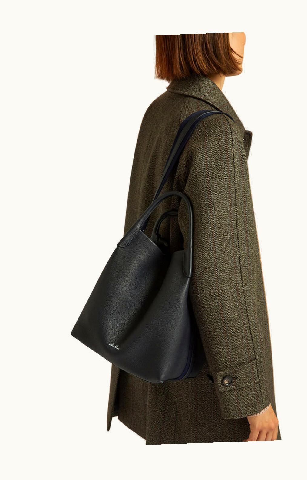 Loro Piana Loro Piana Large Bale Bag Navy Blue