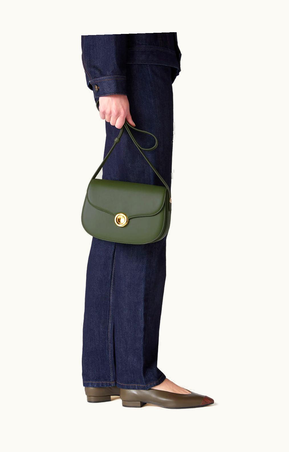Loro Piana Loro Piana Small Ghiera Bag Dark Lichen Green/Kummel