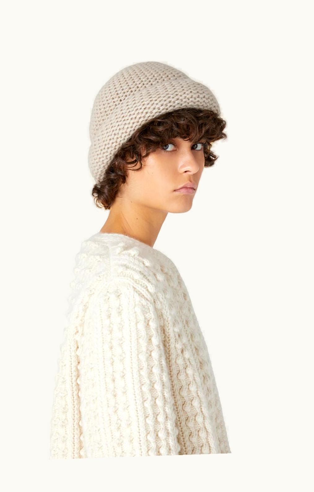 Loro Piana Loro Piana Ashi Beanie Hat Sesame Sauce Mel