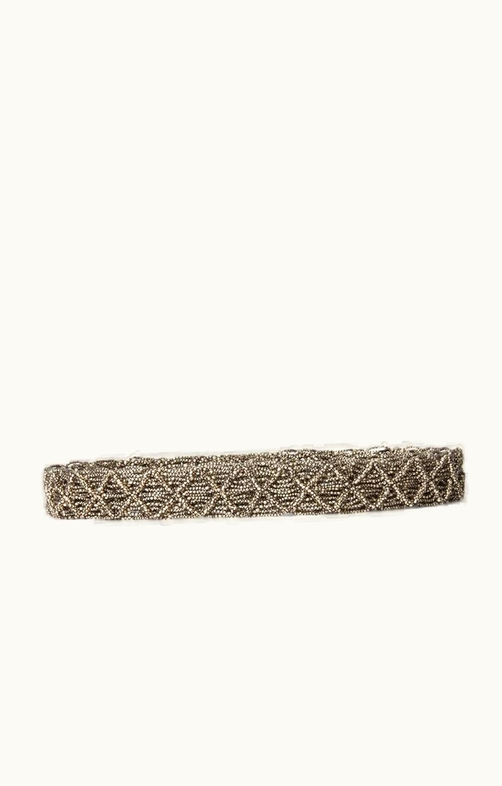 Loro Piana Loro Piana Loe Macramé Belt Beige/Dark Brown
