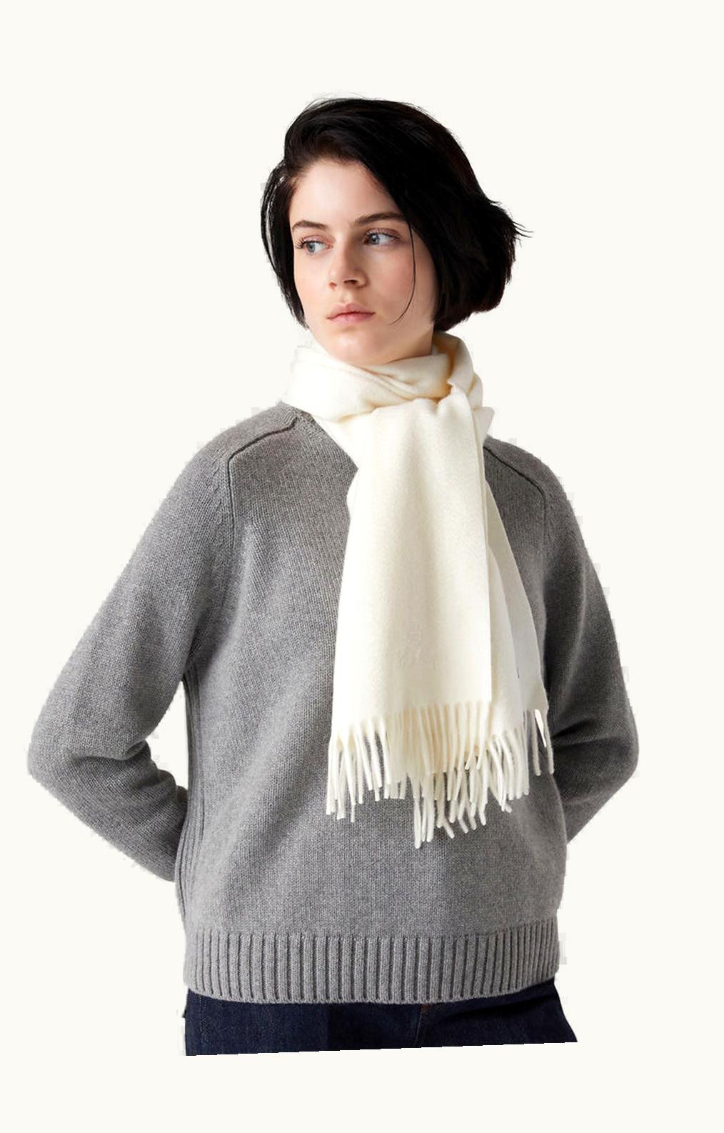 Loro Piana Loro Piana Grande Unita Scarf White