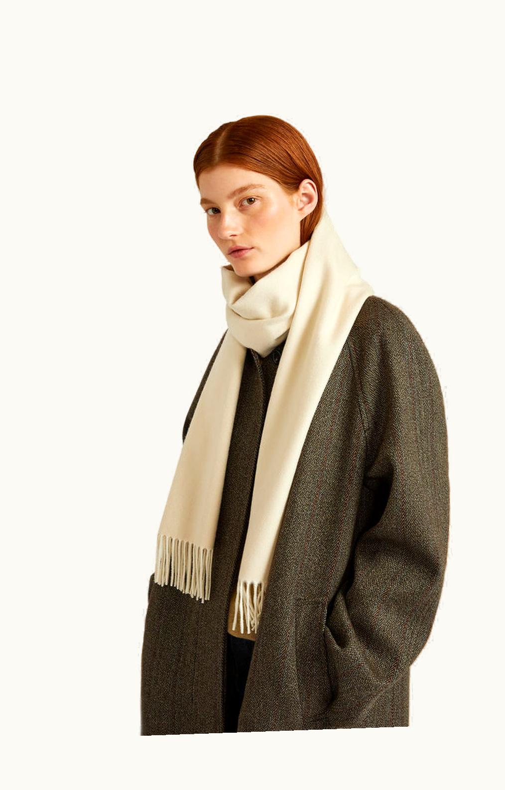 Loro Piana Loro Piana Two-Tone Scarf Shea Butter/Hazelnut Cream
